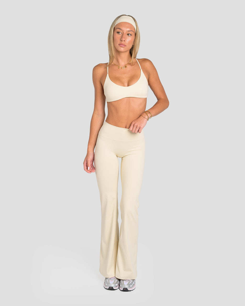 CIARA FLARED PANTS- OAT