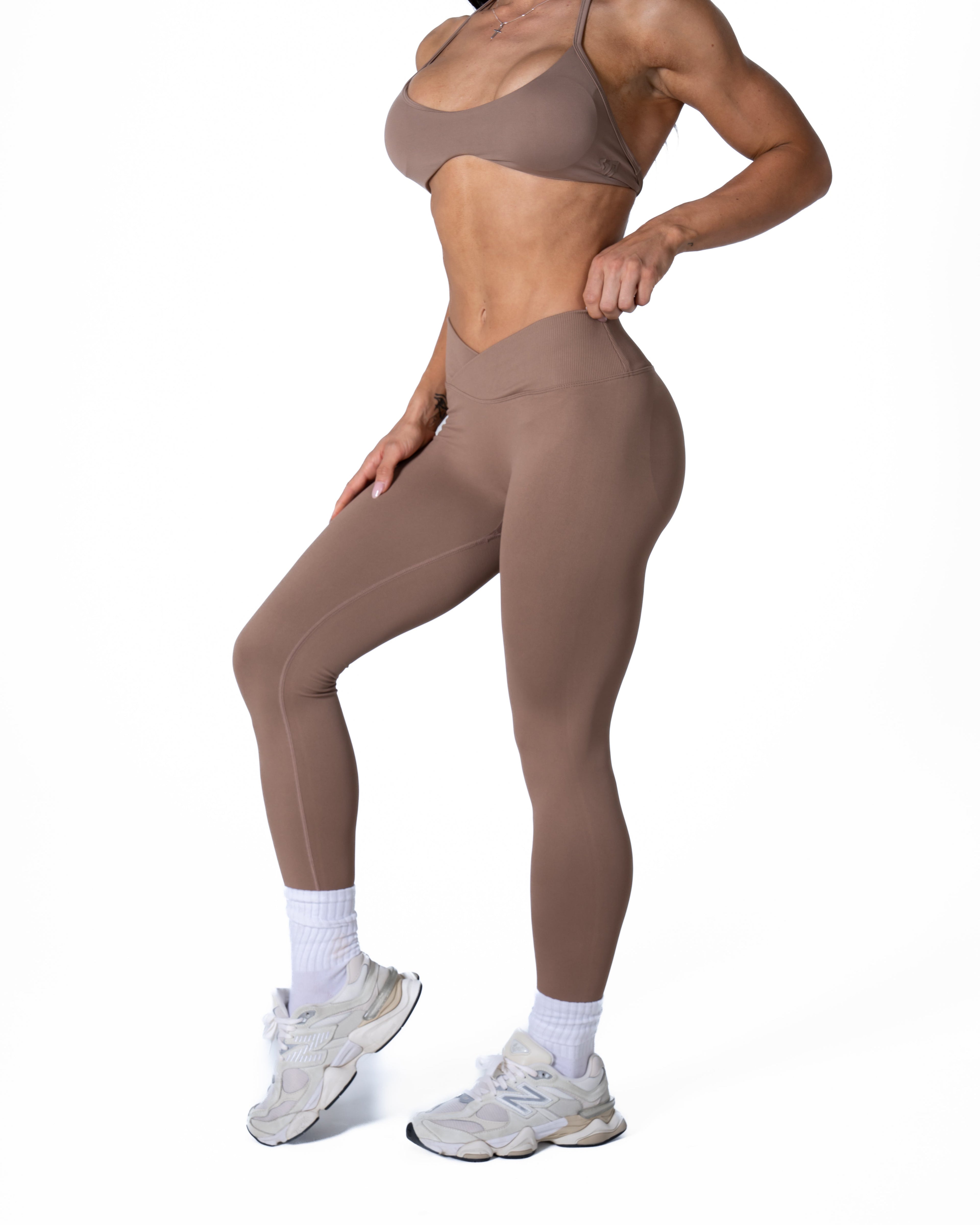 CORE V-WAIST LEGGING - COFFEE