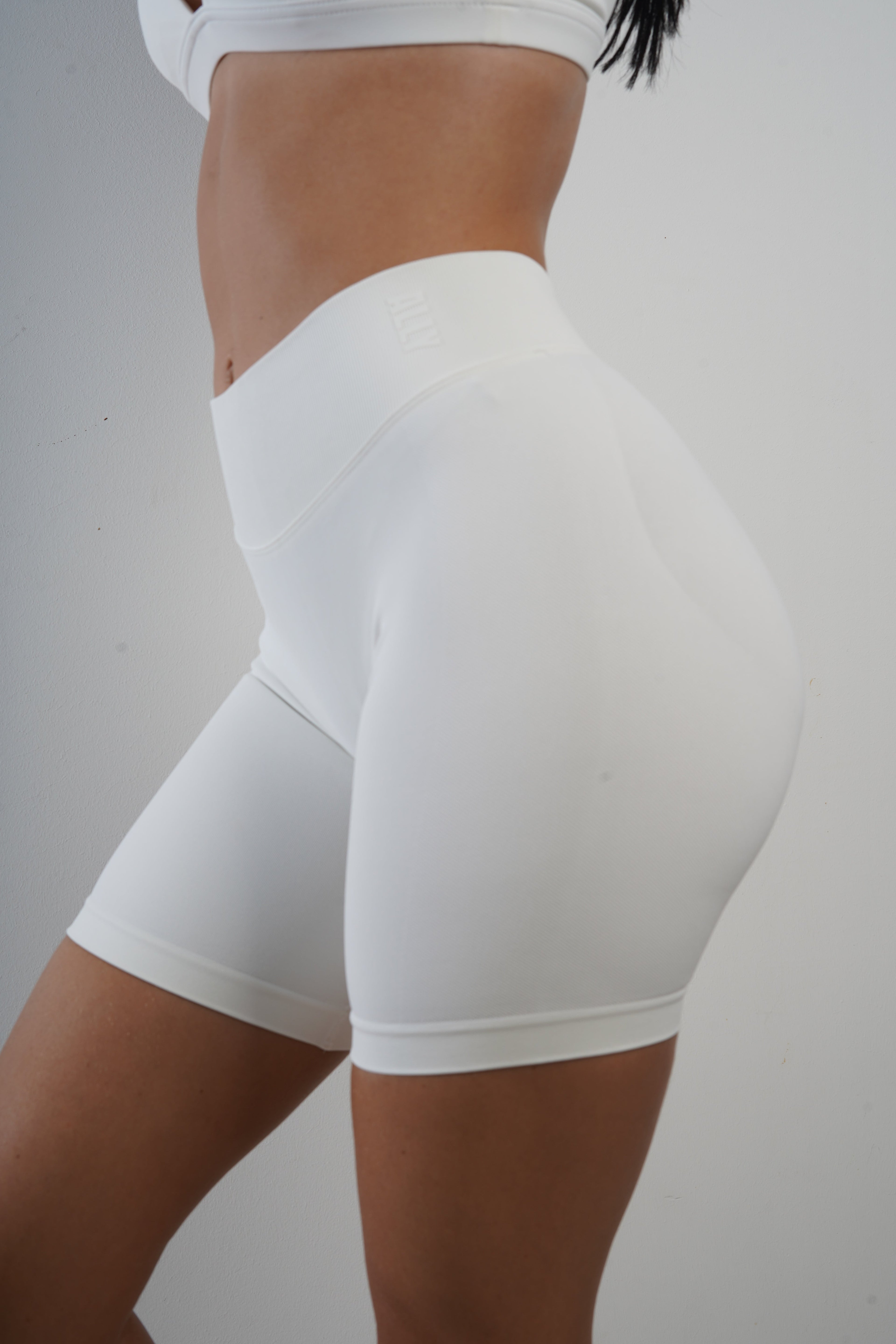PTWA Recoil Biker Shorts - Off White
