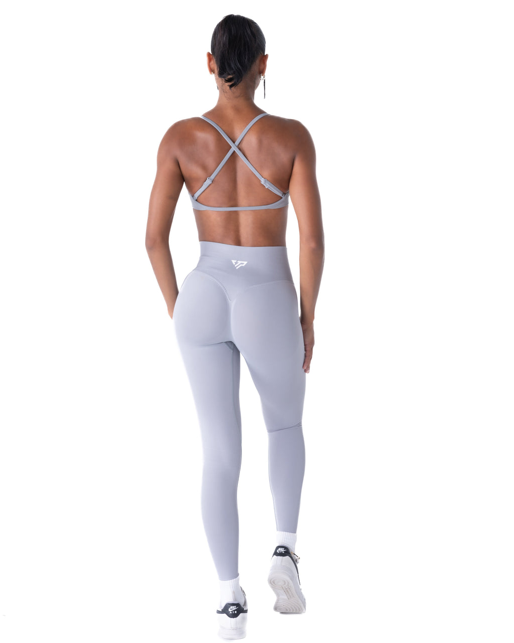 RECOIL HIGH WAIST SCRUNCH LEGGING - LIGHT GREY