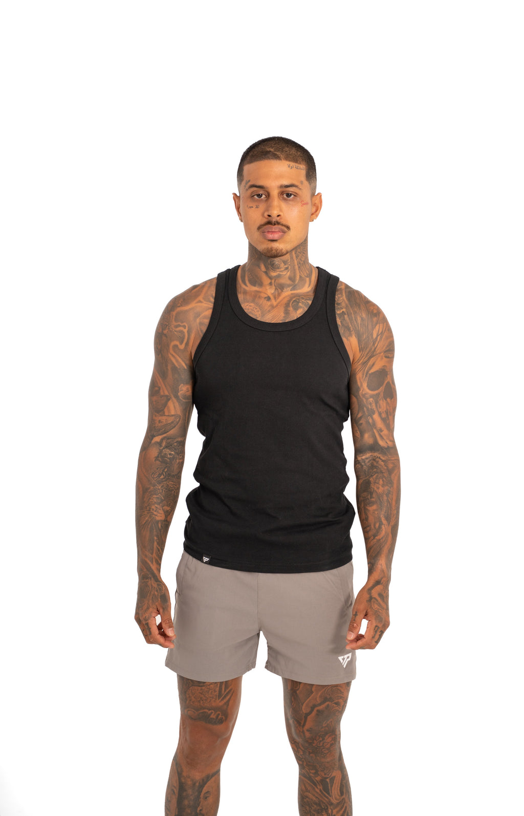 MEN'S KTP RIBBED TANK - BLACK