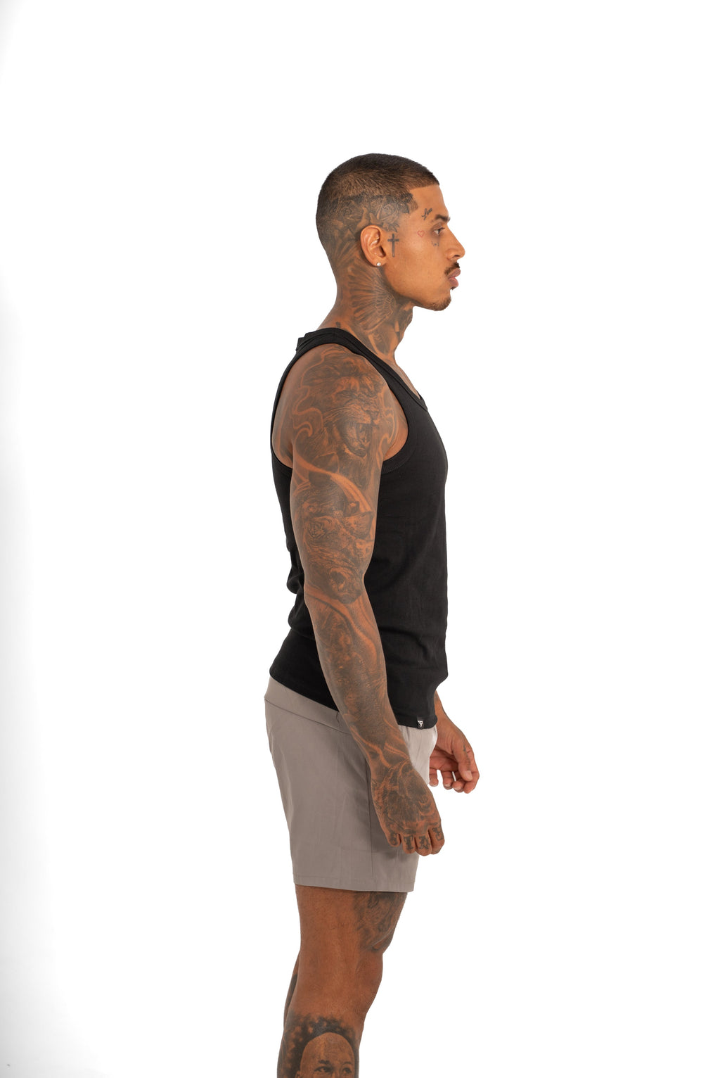MEN'S KTP RIBBED TANK - BLACK