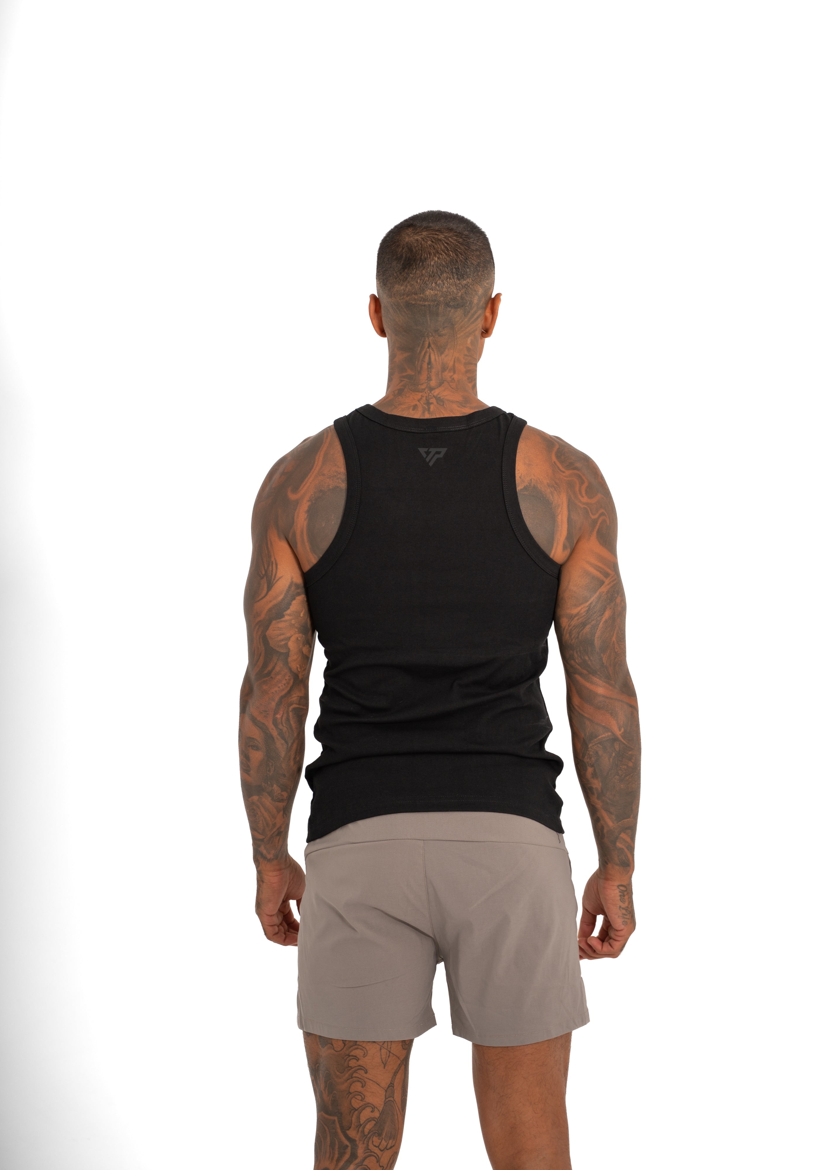 MEN'S KTP RIBBED TANK - BLACK