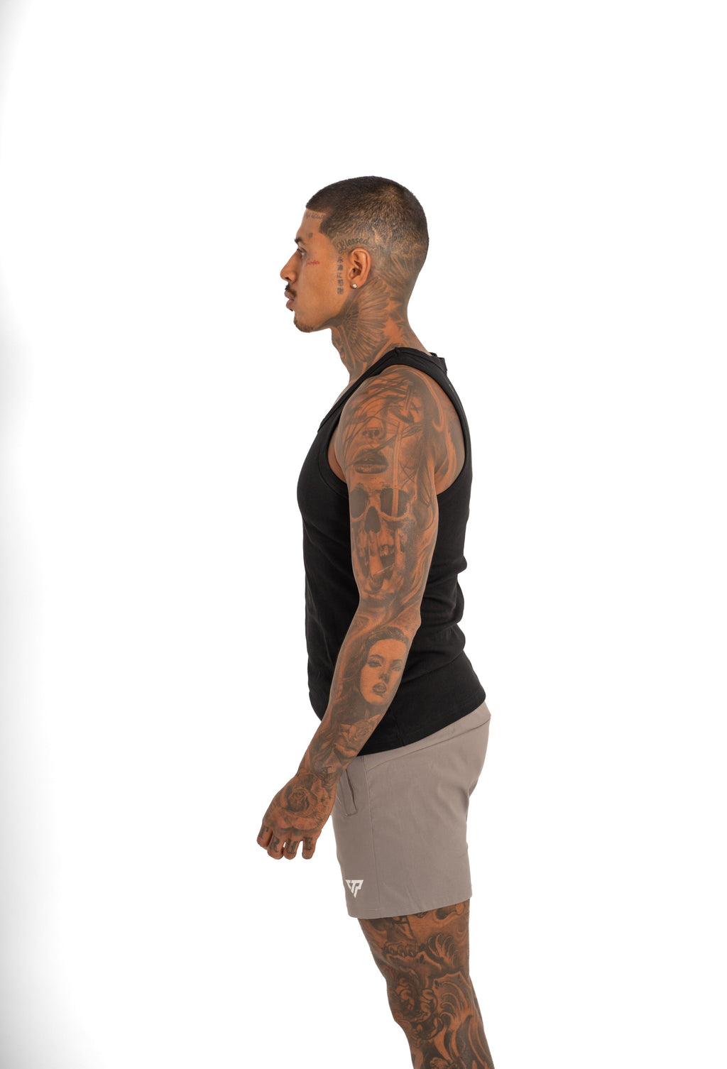 MEN'S KTP RIBBED TANK - BLACK