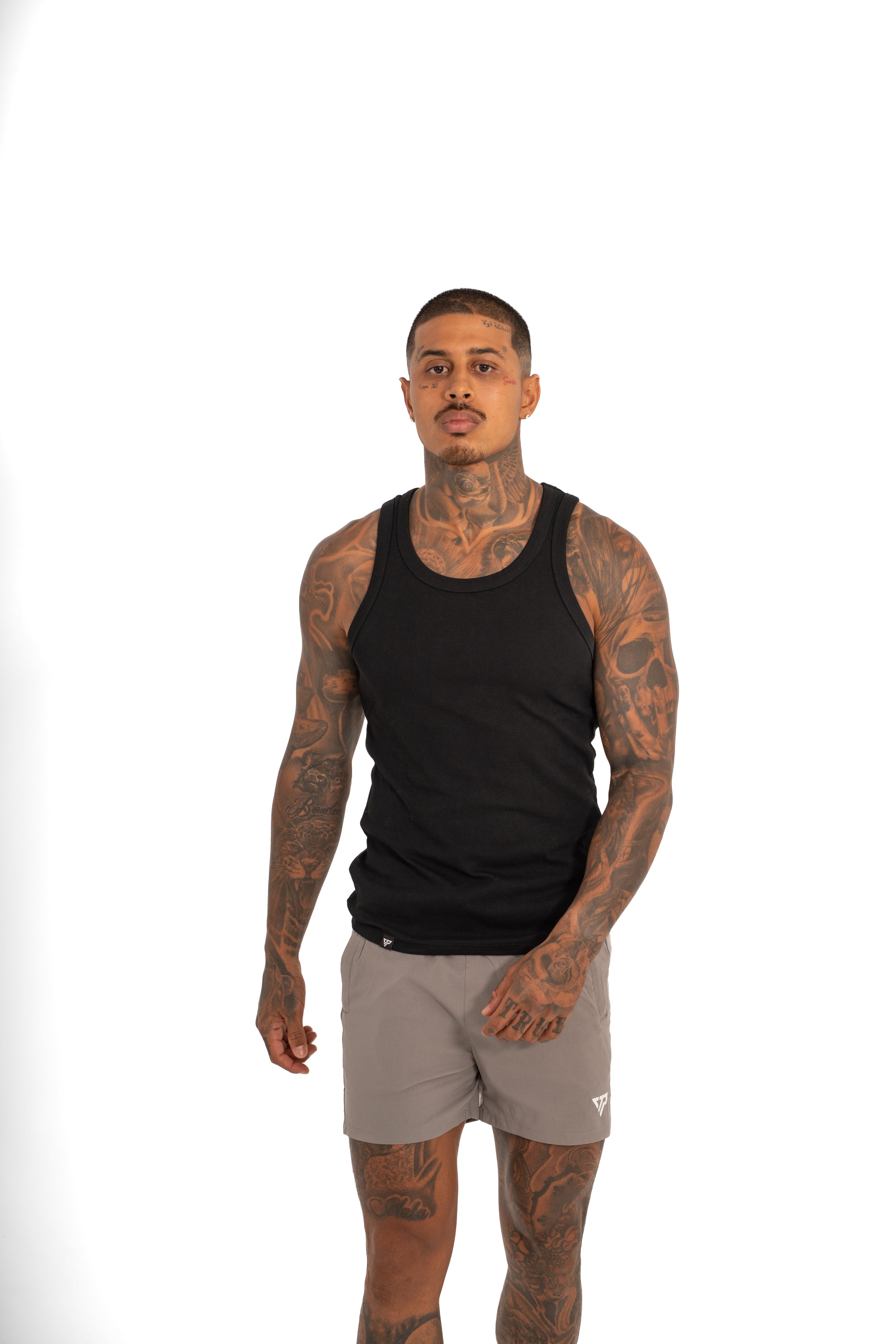 MEN'S KTP RIBBED TANK - BLACK