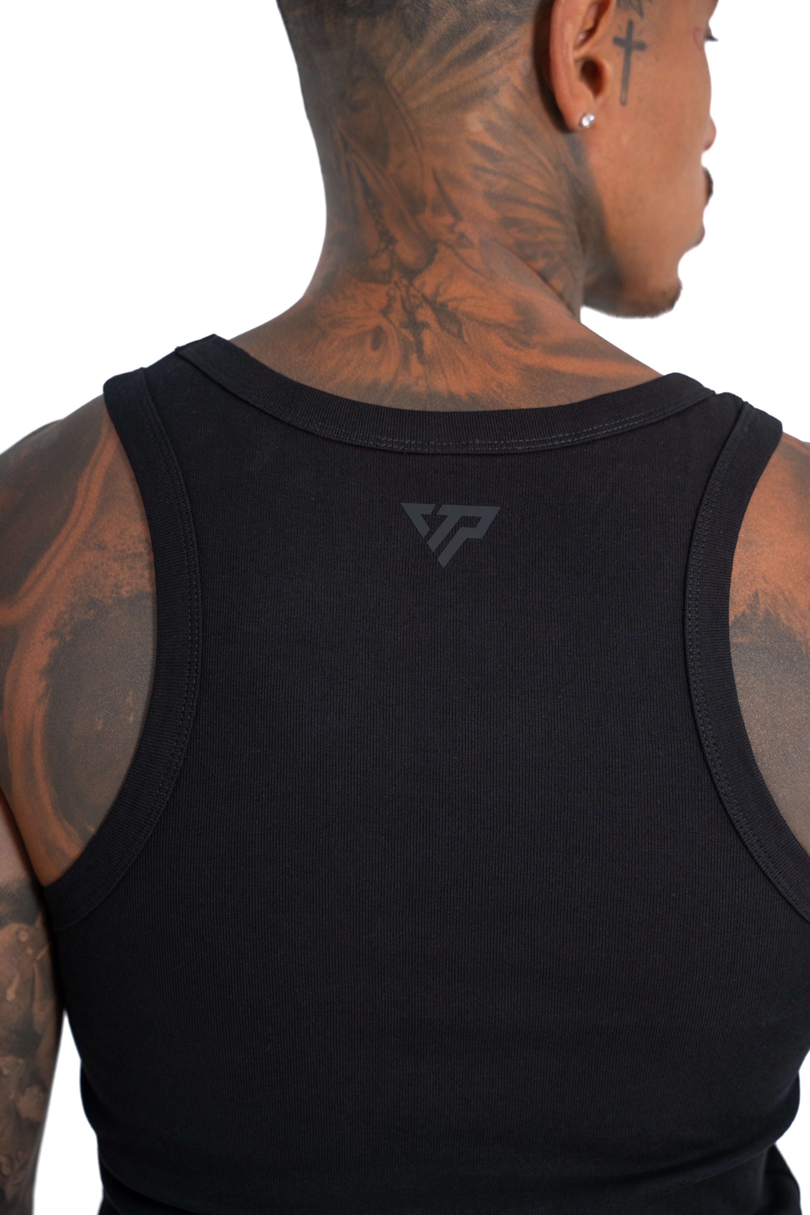 MEN'S KTP RIBBED TANK - BLACK