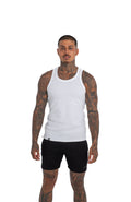 MEN'S KTP RIBBED TANK - WHITE