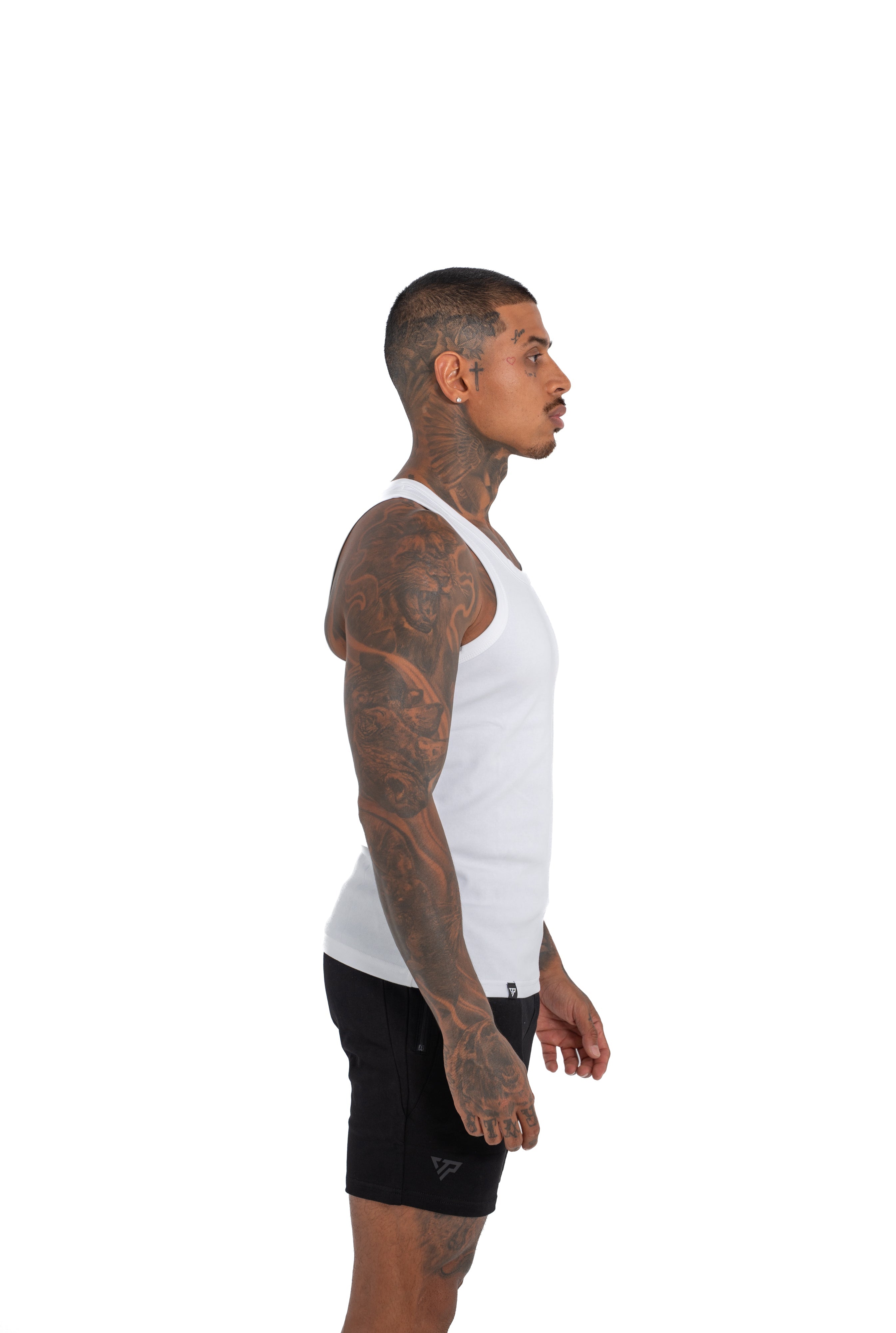 MEN'S KTP RIBBED TANK - WHITE