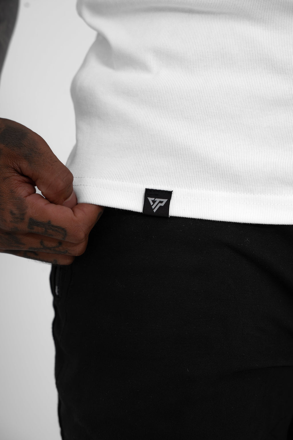 MEN'S KTP RIBBED TANK - WHITE
