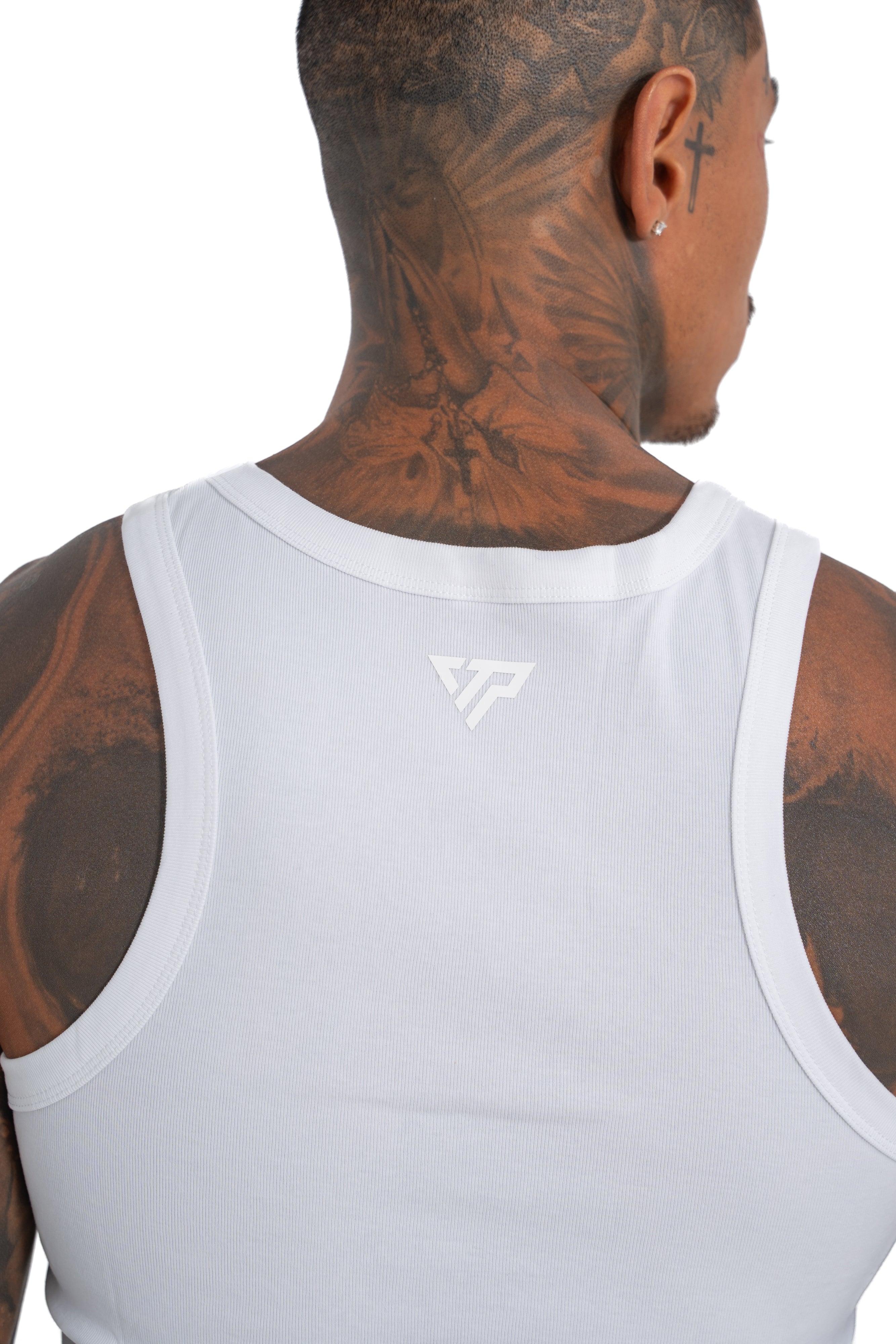 MEN'S KTP RIBBED TANK - WHITE