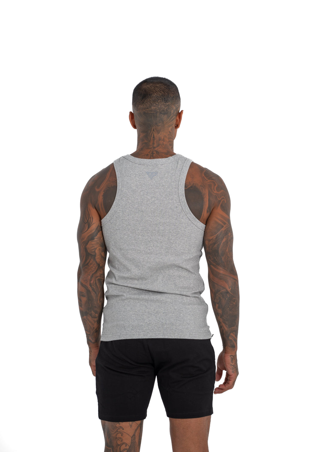 MEN'S KTP RIBBED TANK - LIGHT GREY