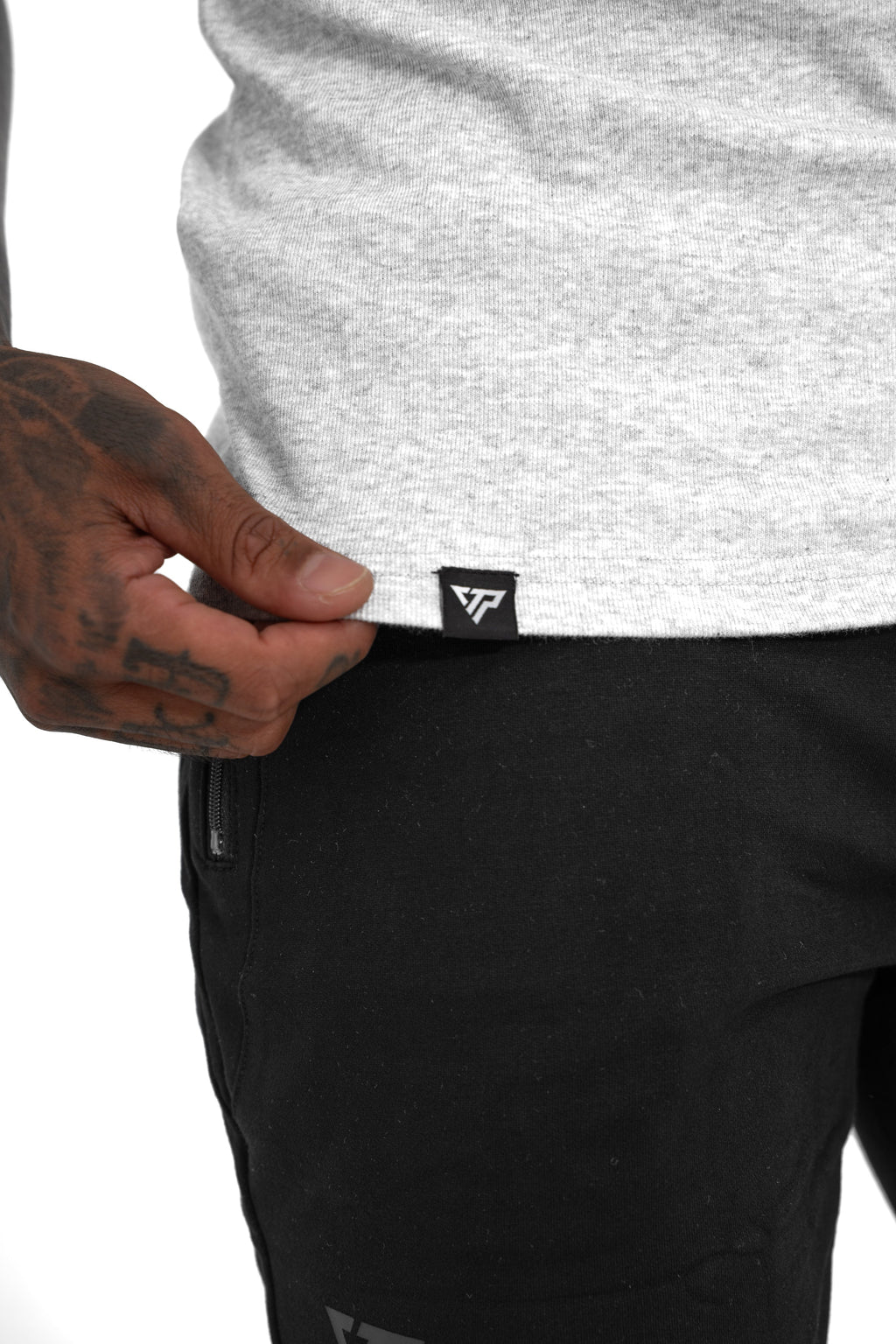 MEN'S KTP RIBBED TANK - LIGHT GREY