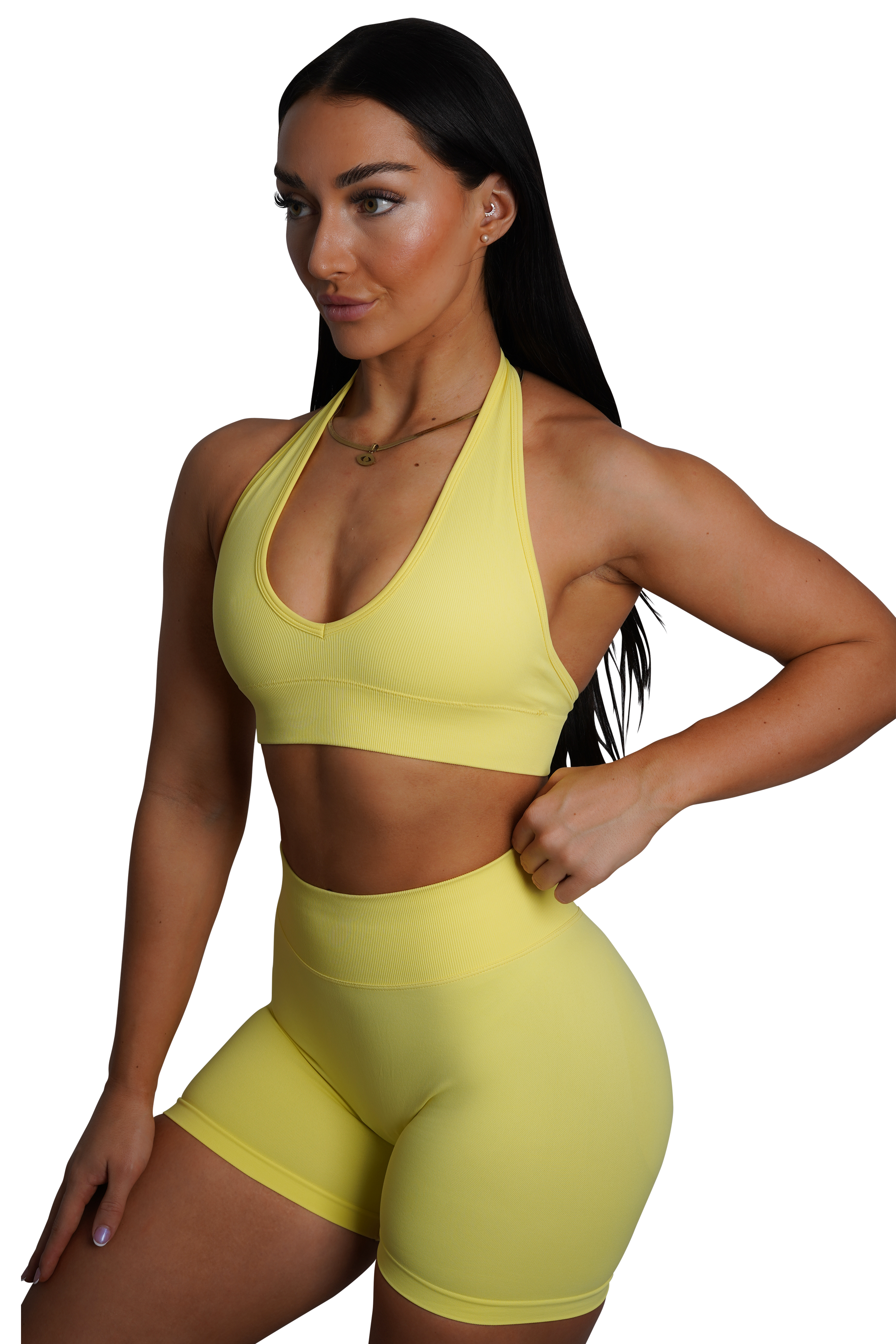 CORE SCRUNCH SHORTS - YELLOW