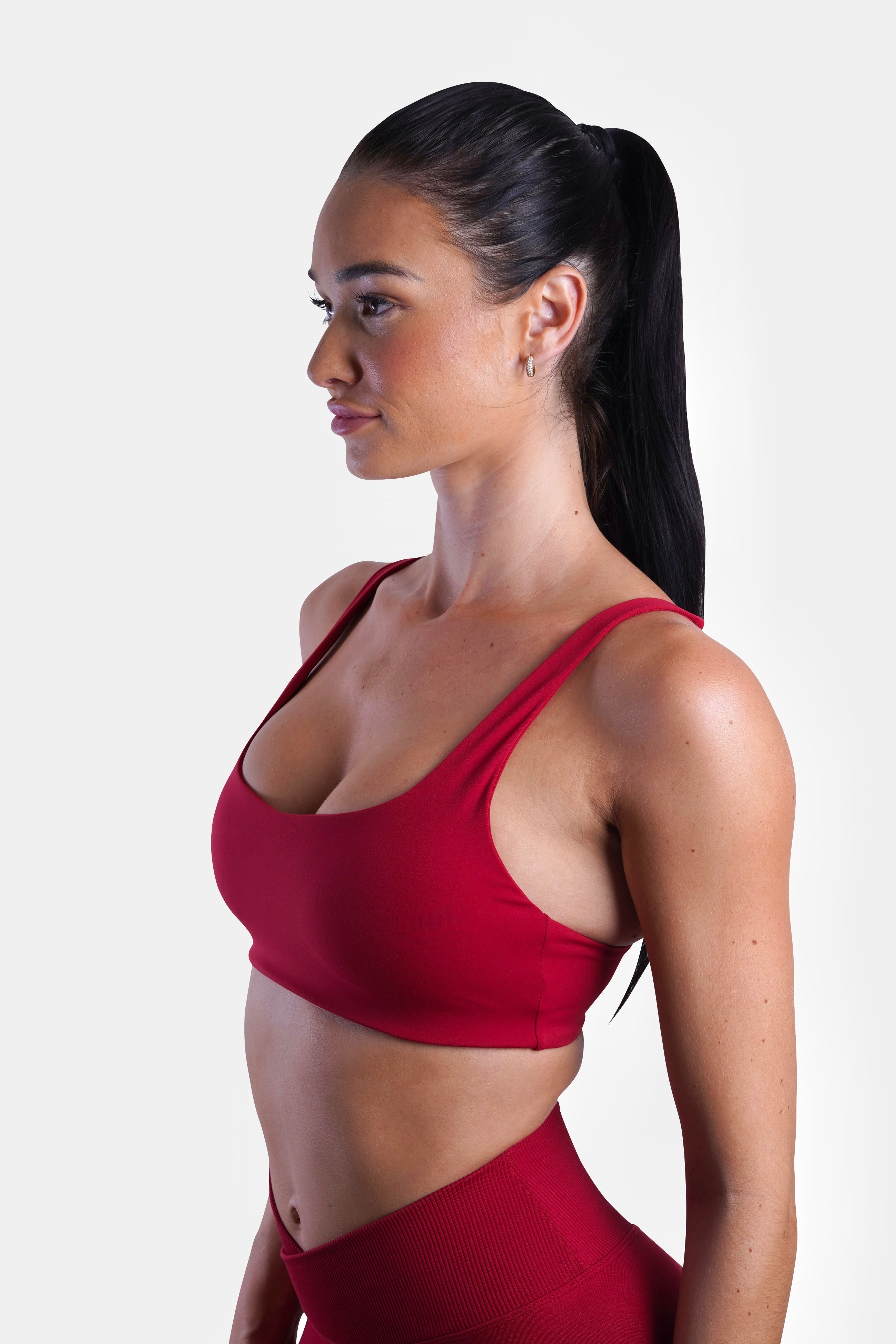 SLEEK BRA - DARK RED