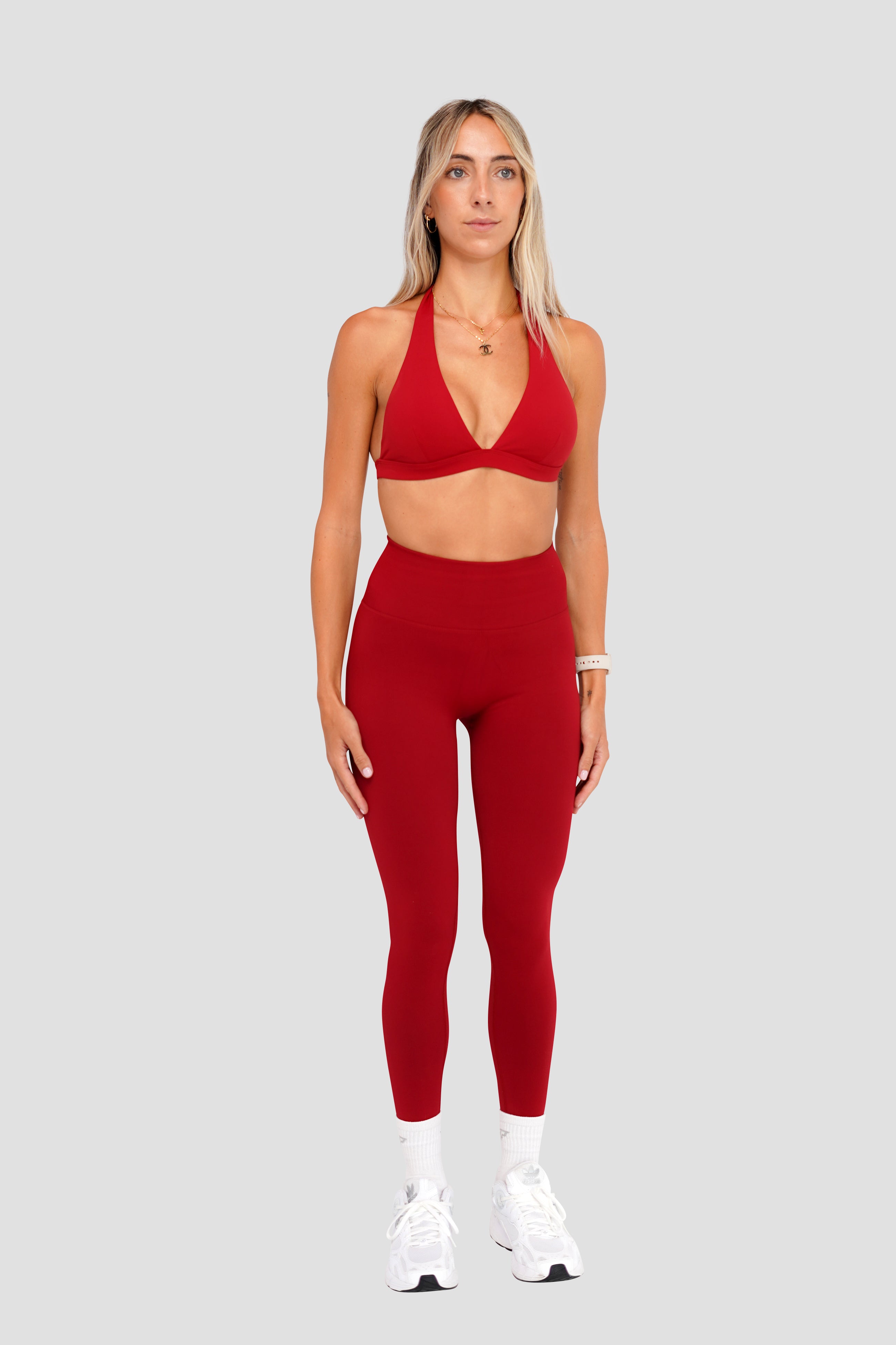 CORE SCRUNCH LEGGINGS -  DARK RED