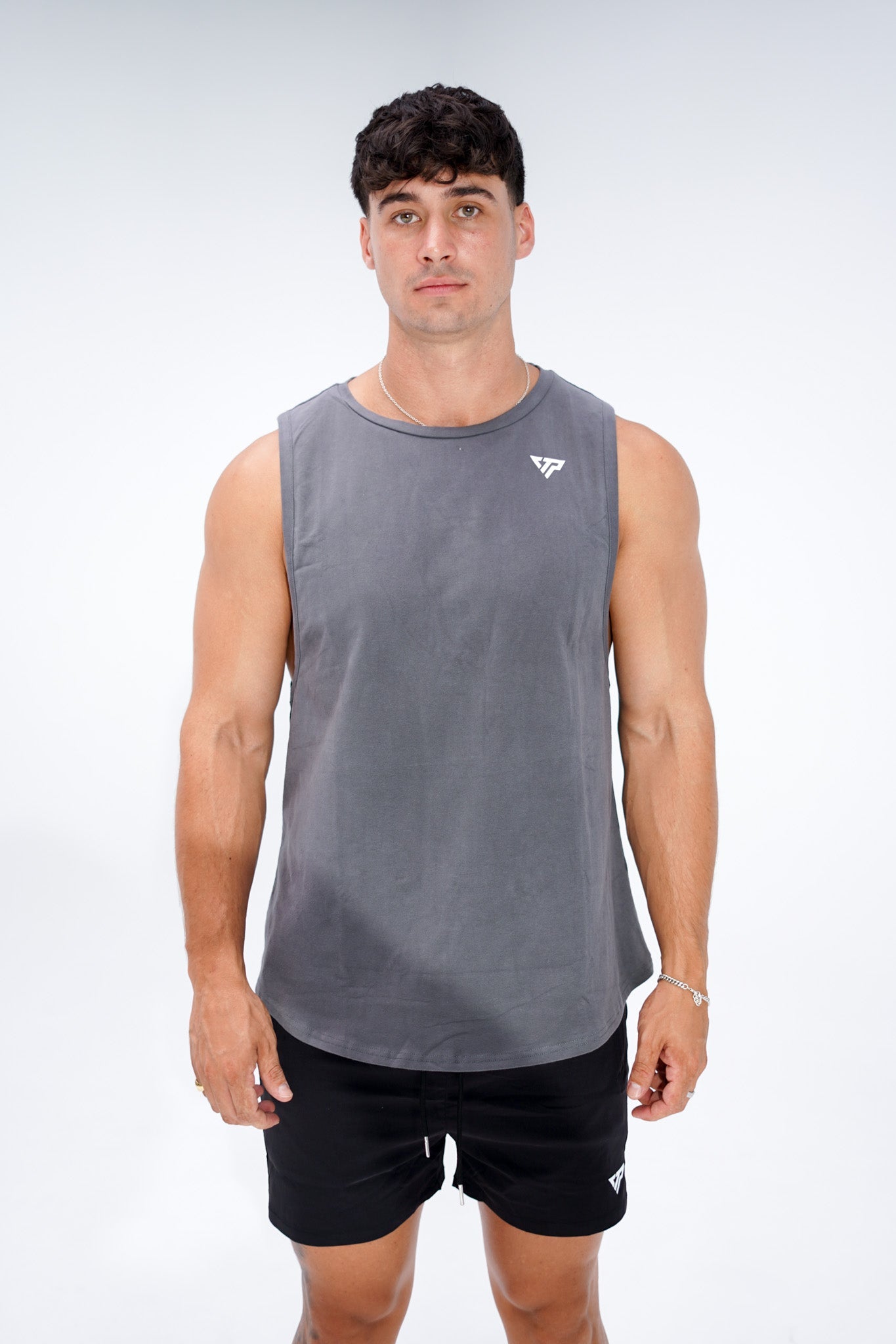 KTP SPORT MUSCLE TANK - DARK GREY