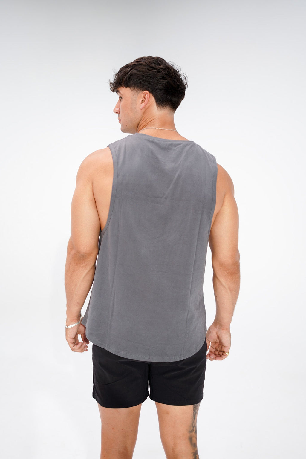 KTP SPORT MUSCLE TANK - DARK GREY