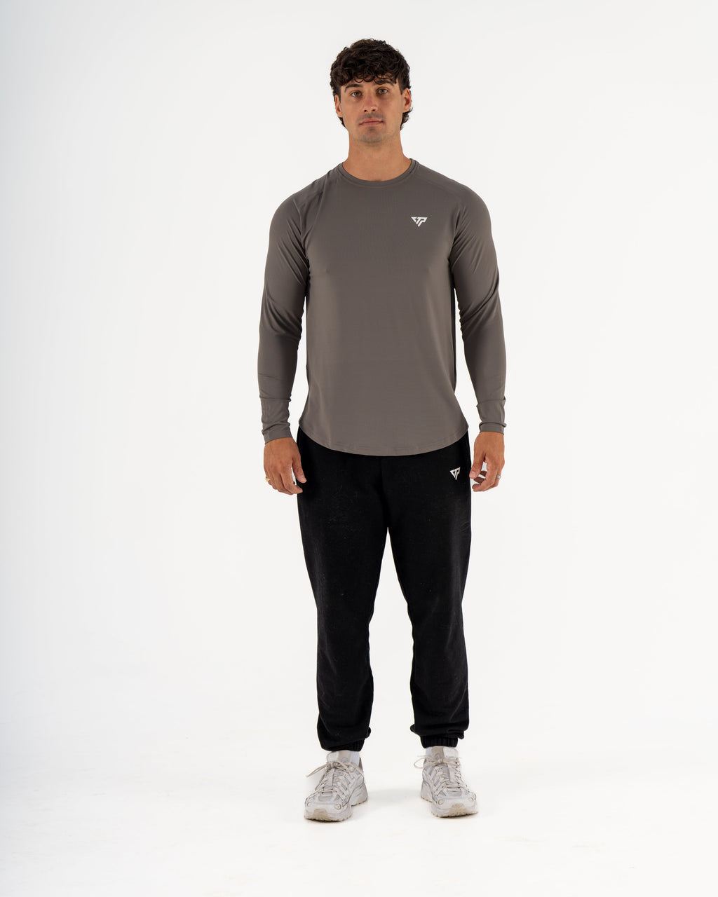 KTP MEN'S DRY FIT LONG SLEEVE TEE - DARK GREY