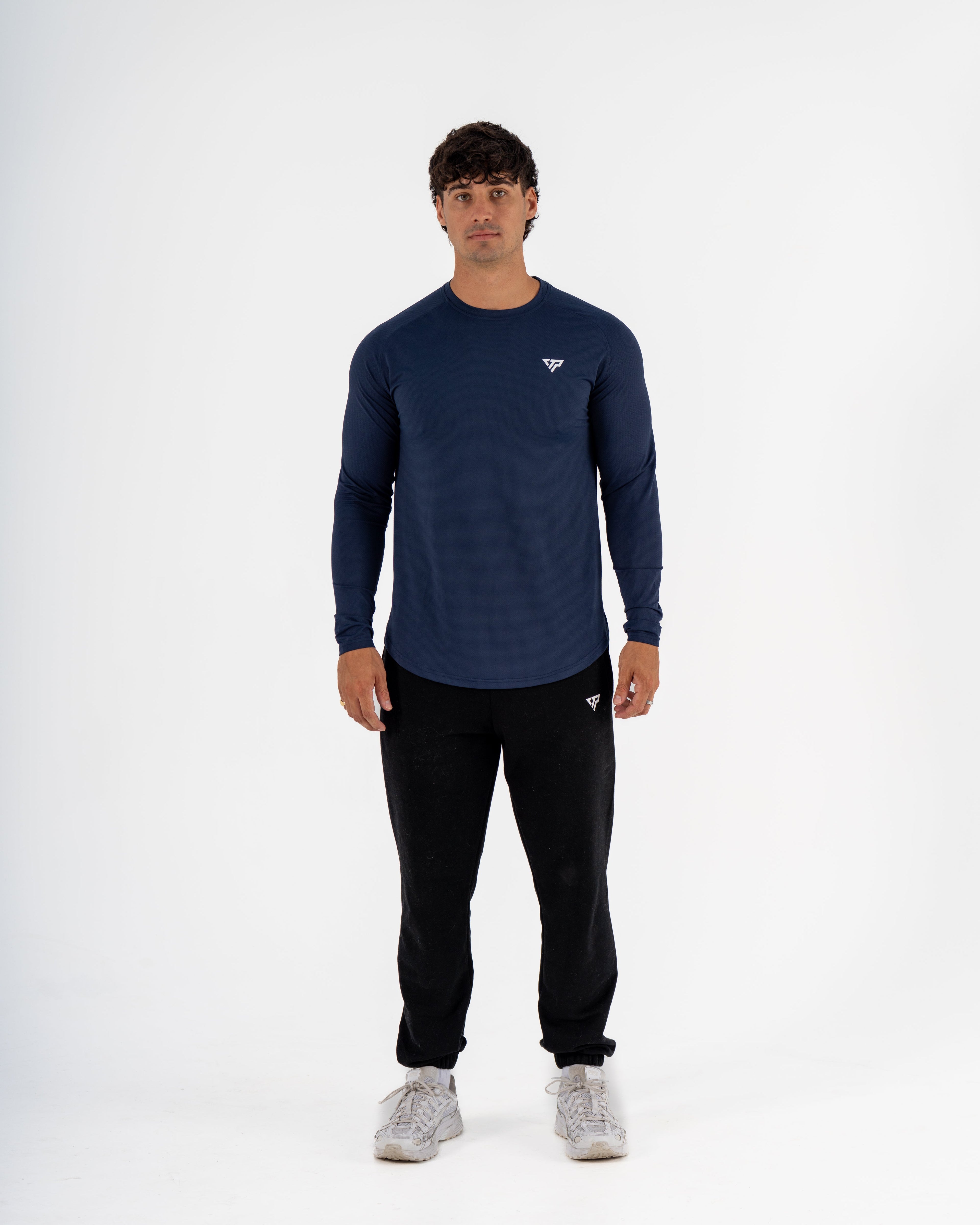 KTP MEN'S DRY FIT LONG SLEEVE TEE - NAVY