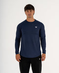KTP MEN'S DRY FIT LONG SLEEVE TEE - NAVY