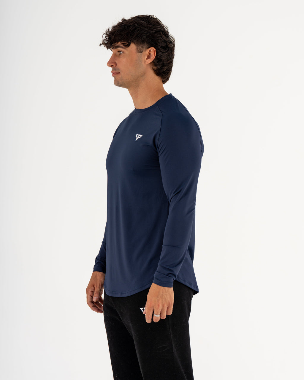 KTP MEN'S DRY FIT LONG SLEEVE TEE - NAVY