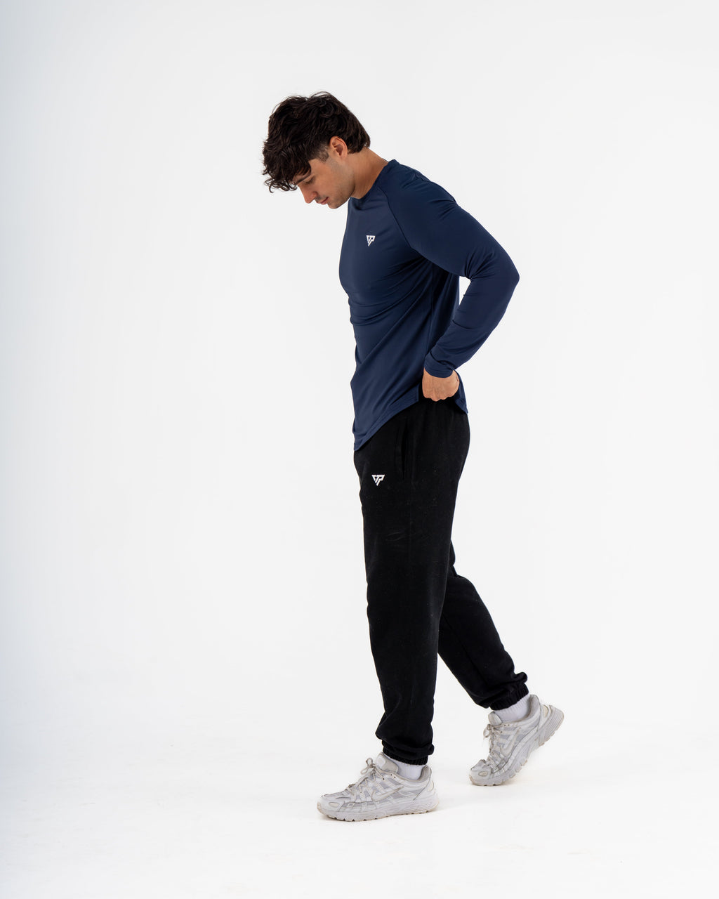 KTP MEN'S DRY FIT LONG SLEEVE TEE - NAVY