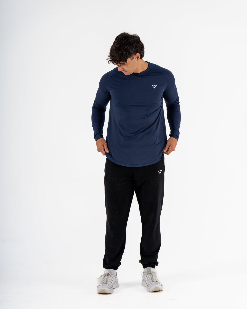 KTP MEN'S DRY FIT LONG SLEEVE TEE - NAVY