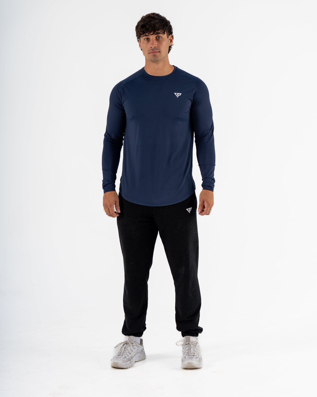 KTP MEN'S DRY FIT LONG SLEEVE TEE - NAVY