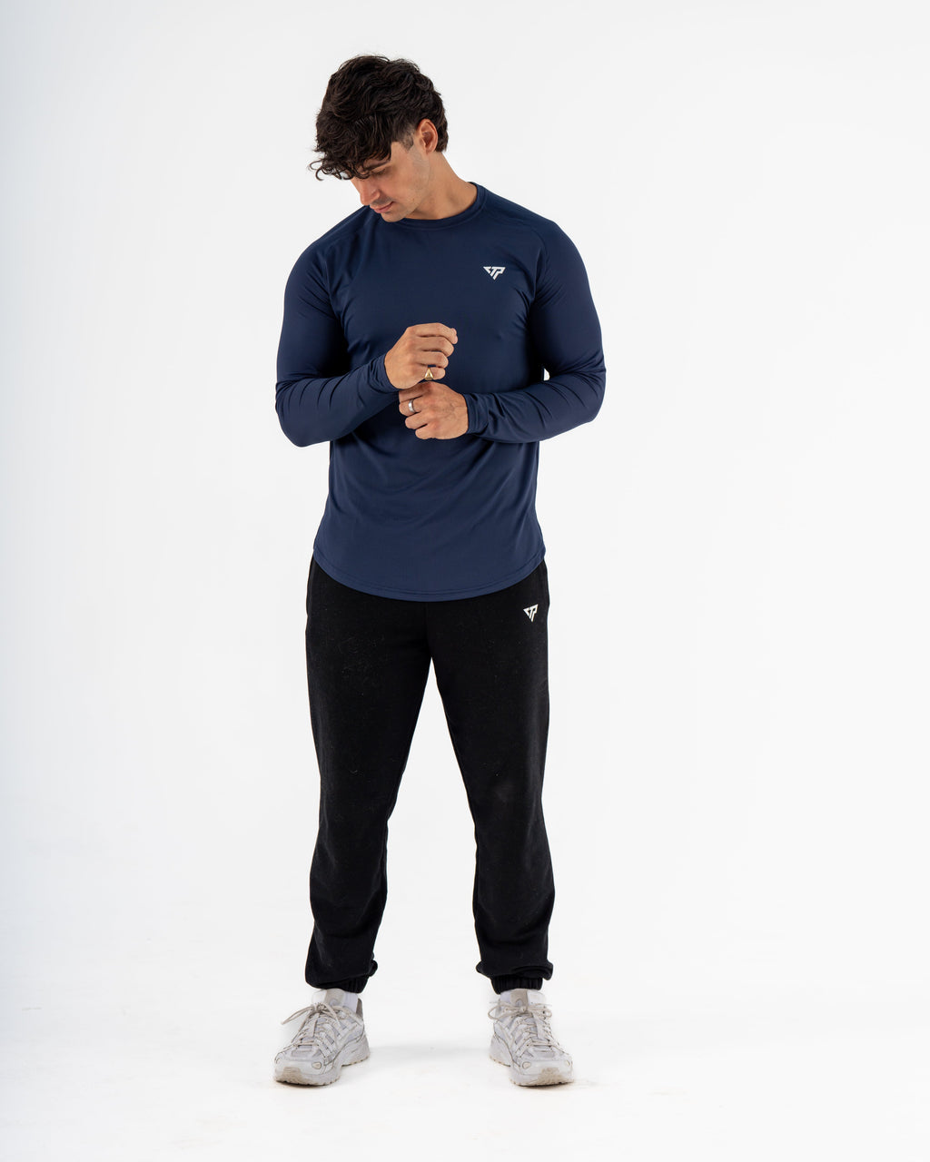 KTP MEN'S DRY FIT LONG SLEEVE TEE - NAVY