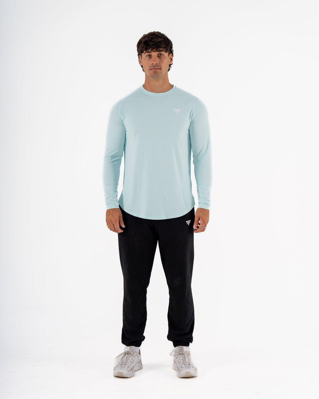 KTP MEN'S DRY FIT LONG SLEEVE TEE - LIGHT BLUE