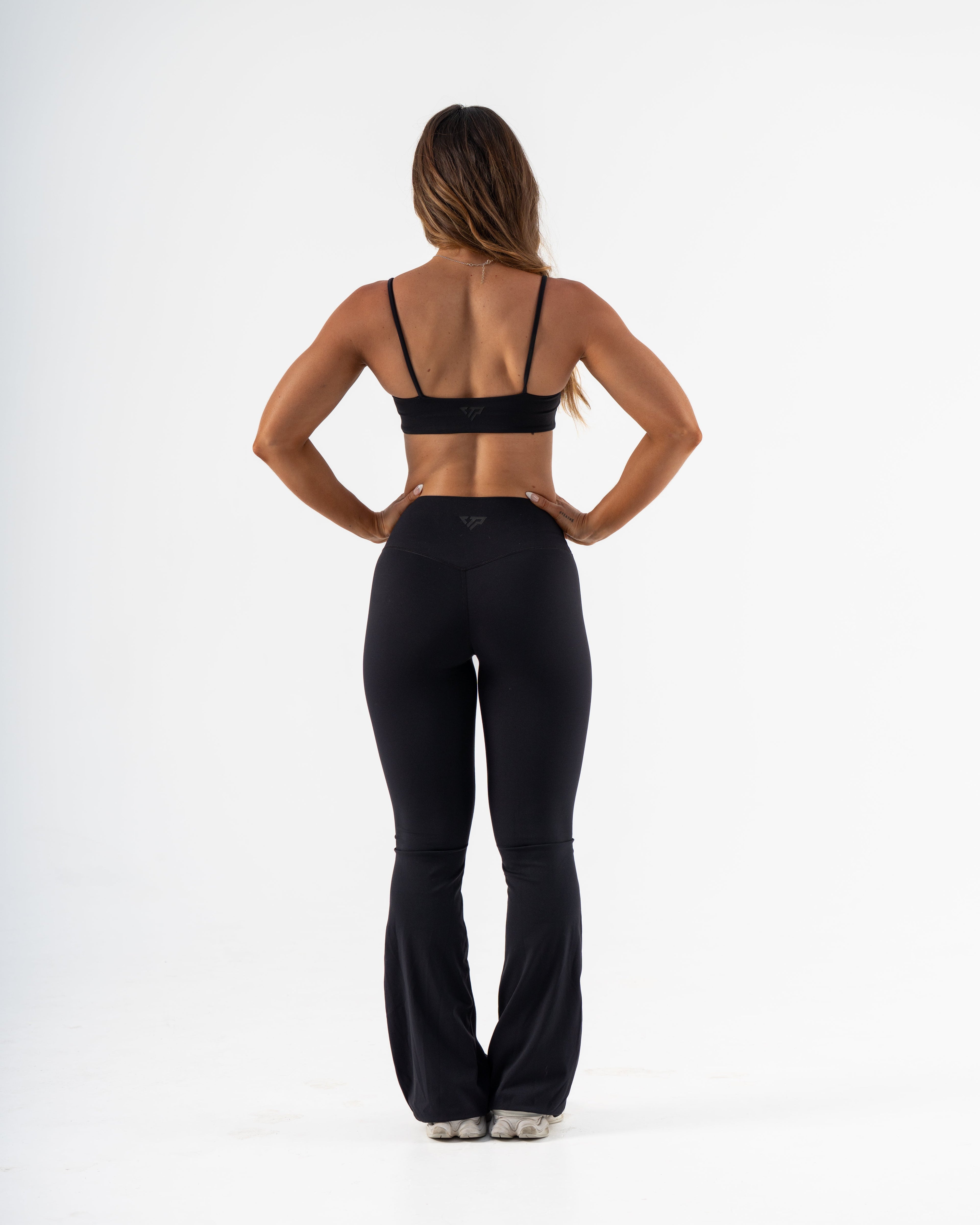 SIGNATURE FLARE PANTS LONG LENGTH - BLACK