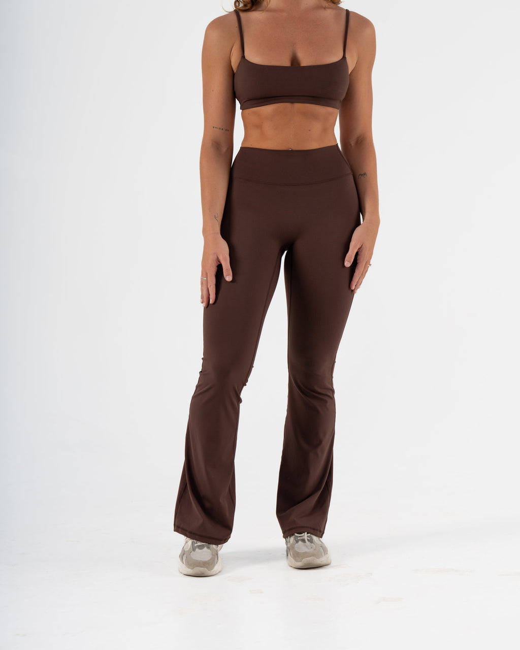 SIGNATURE FLARE PANTS LONG LENGTH -  ESPRESSO