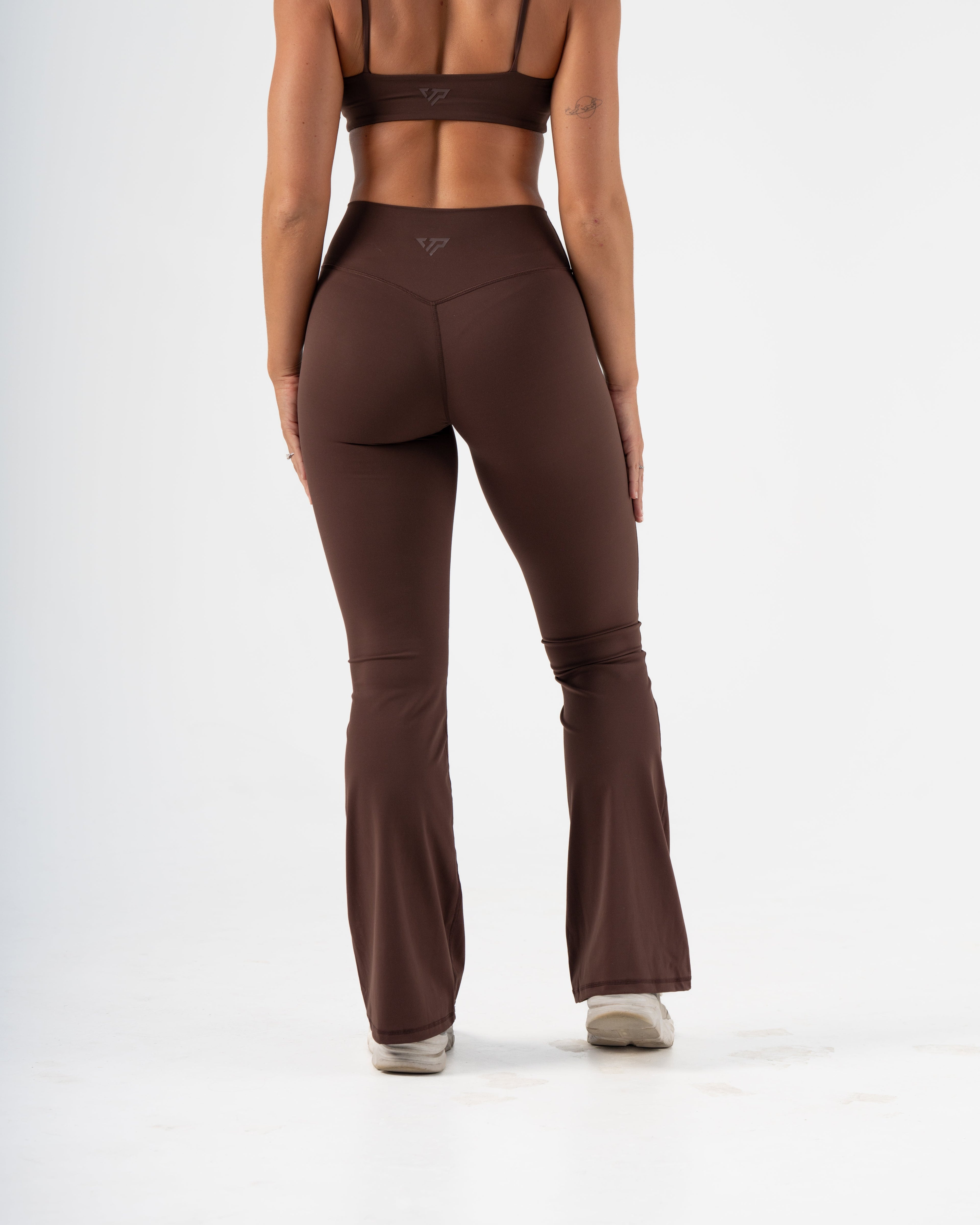 SIGNATURE FLARE PANTS LONG LENGTH -  ESPRESSO