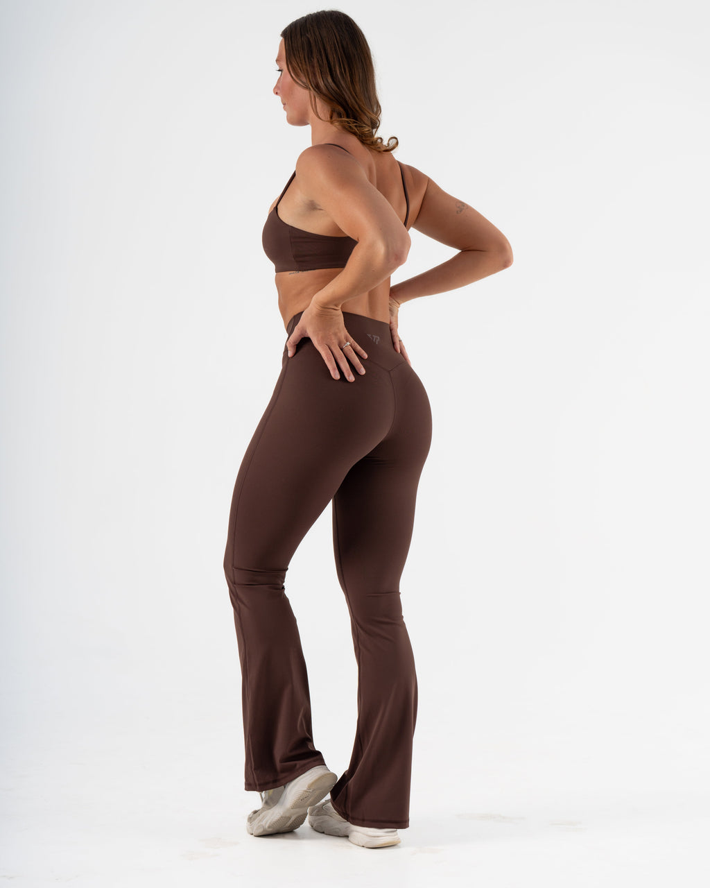 SIGNATURE FLARE PANTS LONG LENGTH -  ESPRESSO