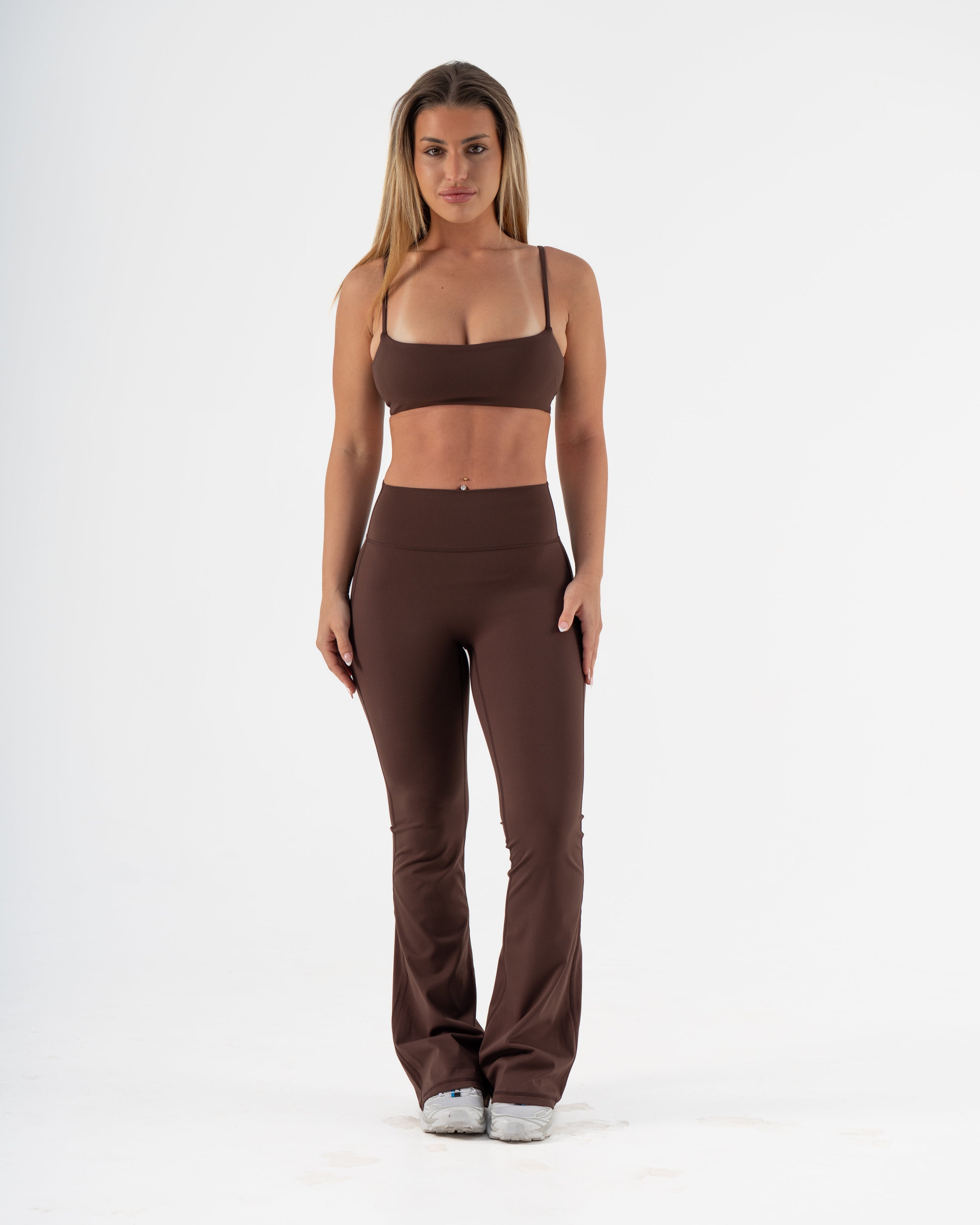 SIGNATURE FLARE PANTS REGULAR LENGTH - ESPRESSO