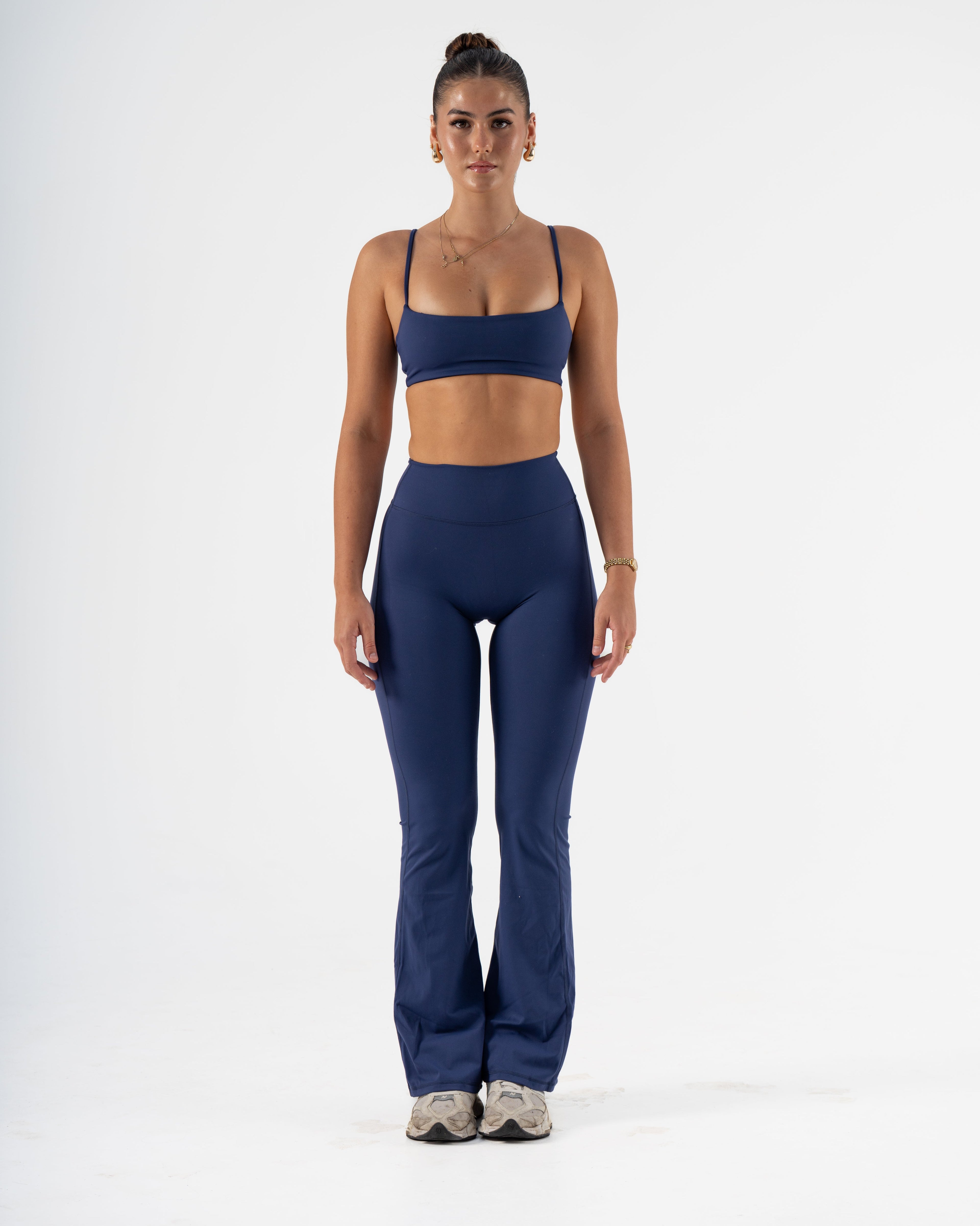 SIGNATURE FLARE PANTS LONG LENGTH - NAVY