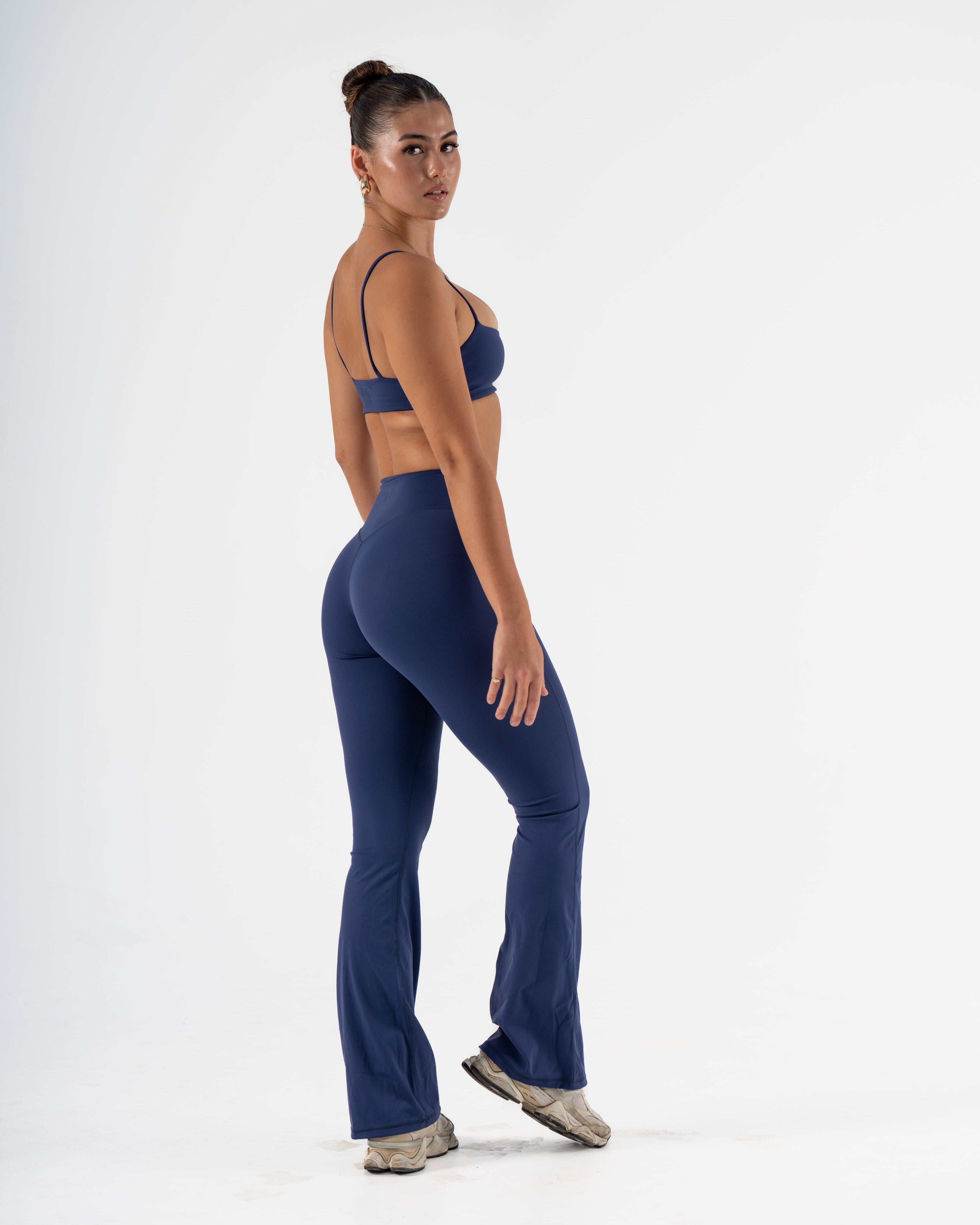 SIGNATURE FLARE PANTS LONG LENGTH - NAVY