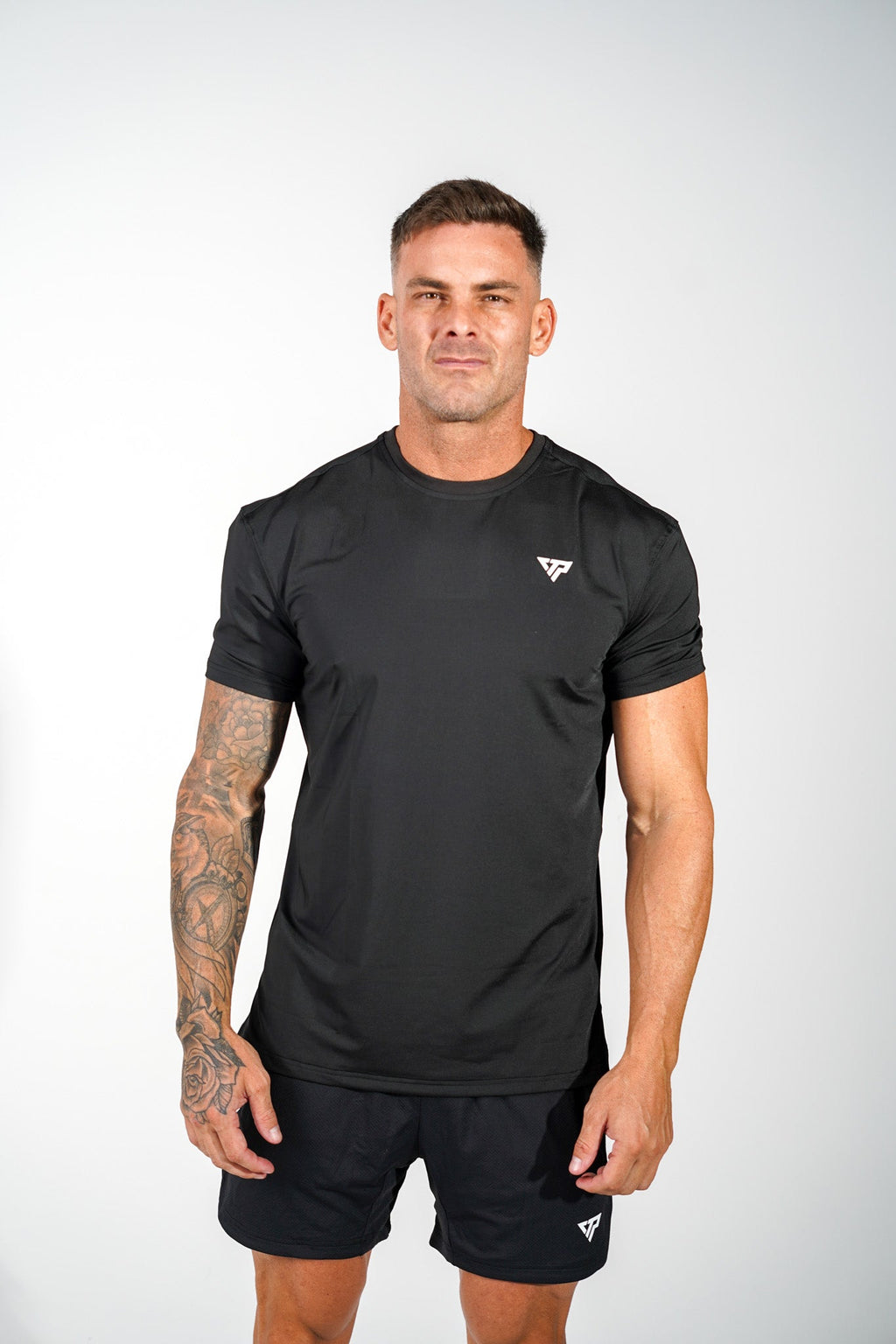 KTP MEN'S HI TECH DRY FIT TEE - BLACK