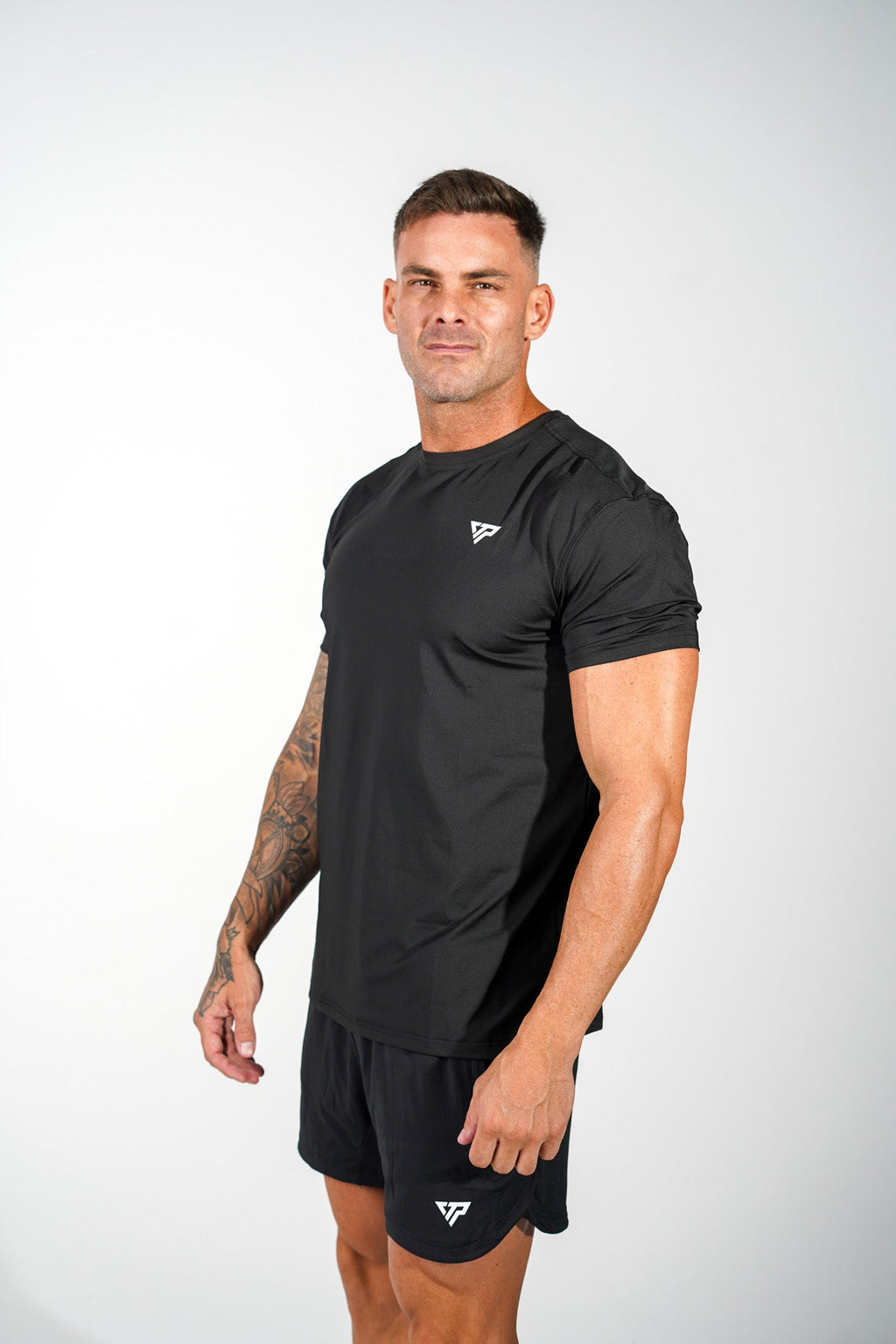 KTP MEN'S HI TECH DRY FIT TEE - BLACK