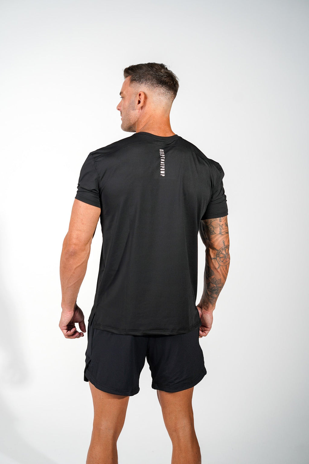 KTP MEN'S HI TECH DRY FIT TEE - BLACK