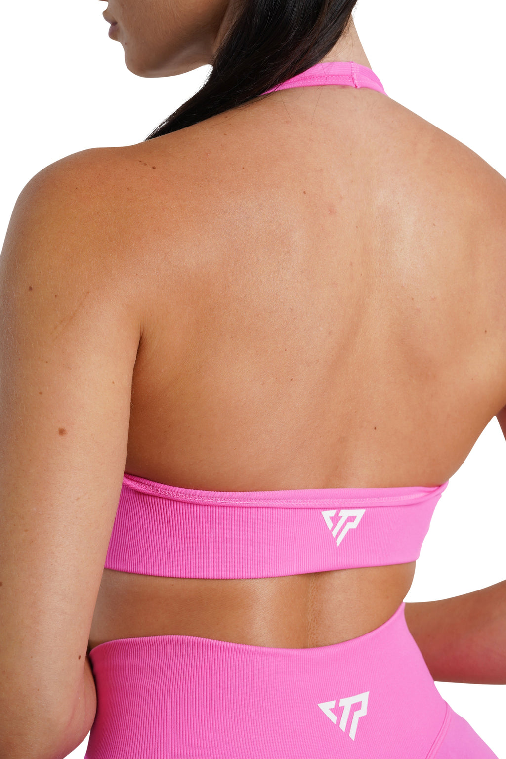 CORE HALTER BRA - NEON PINK