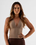 KAYLA TANK TOP - COFFEE