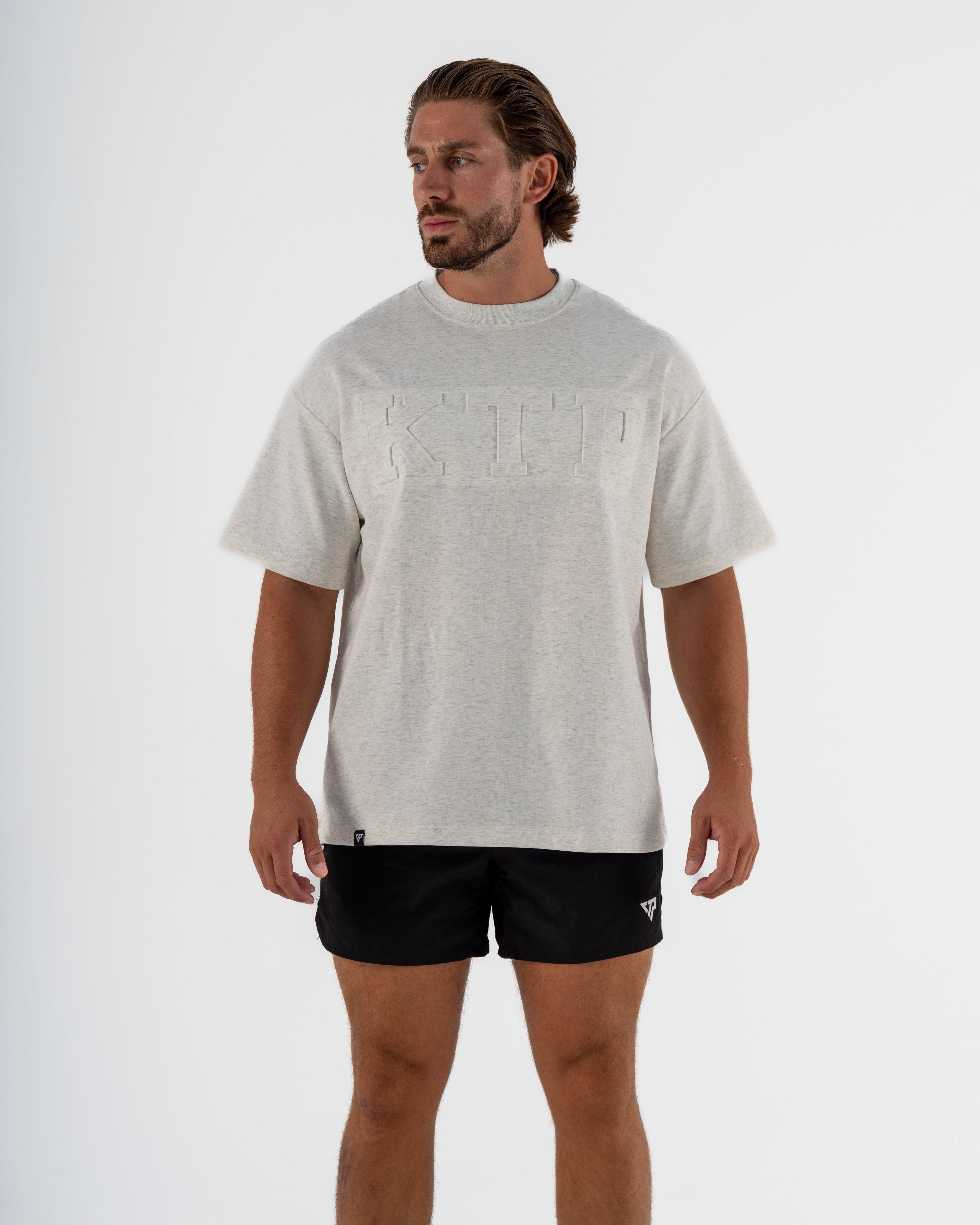 EMBOSSED KTP TEE 2 - MARLE GREY