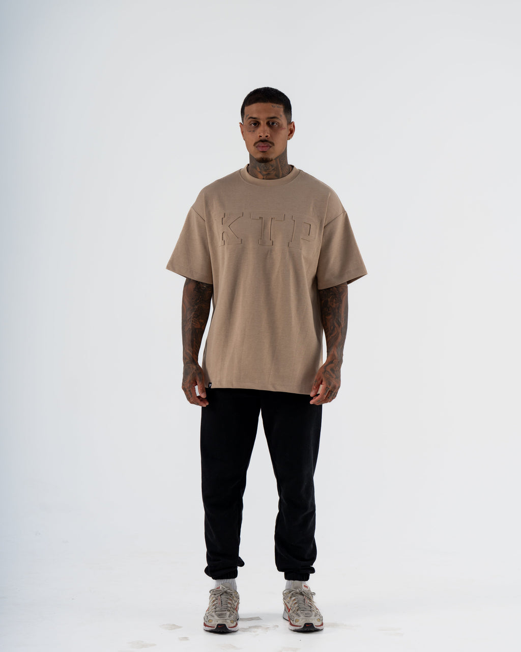 EMBOSSED KTP TEE 2 - BEIGE