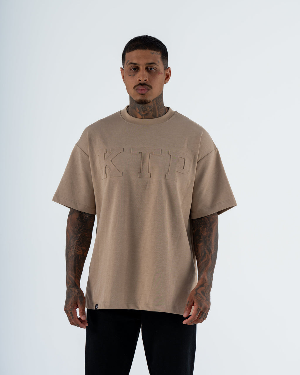 EMBOSSED KTP TEE 2 - BEIGE