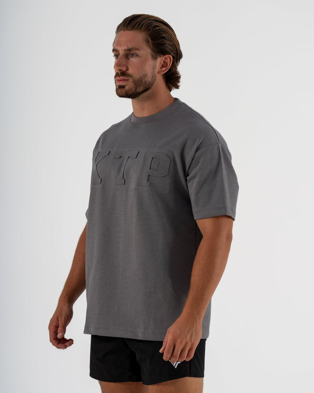EMBOSSED KTP TEE 2 - CHARCOAL