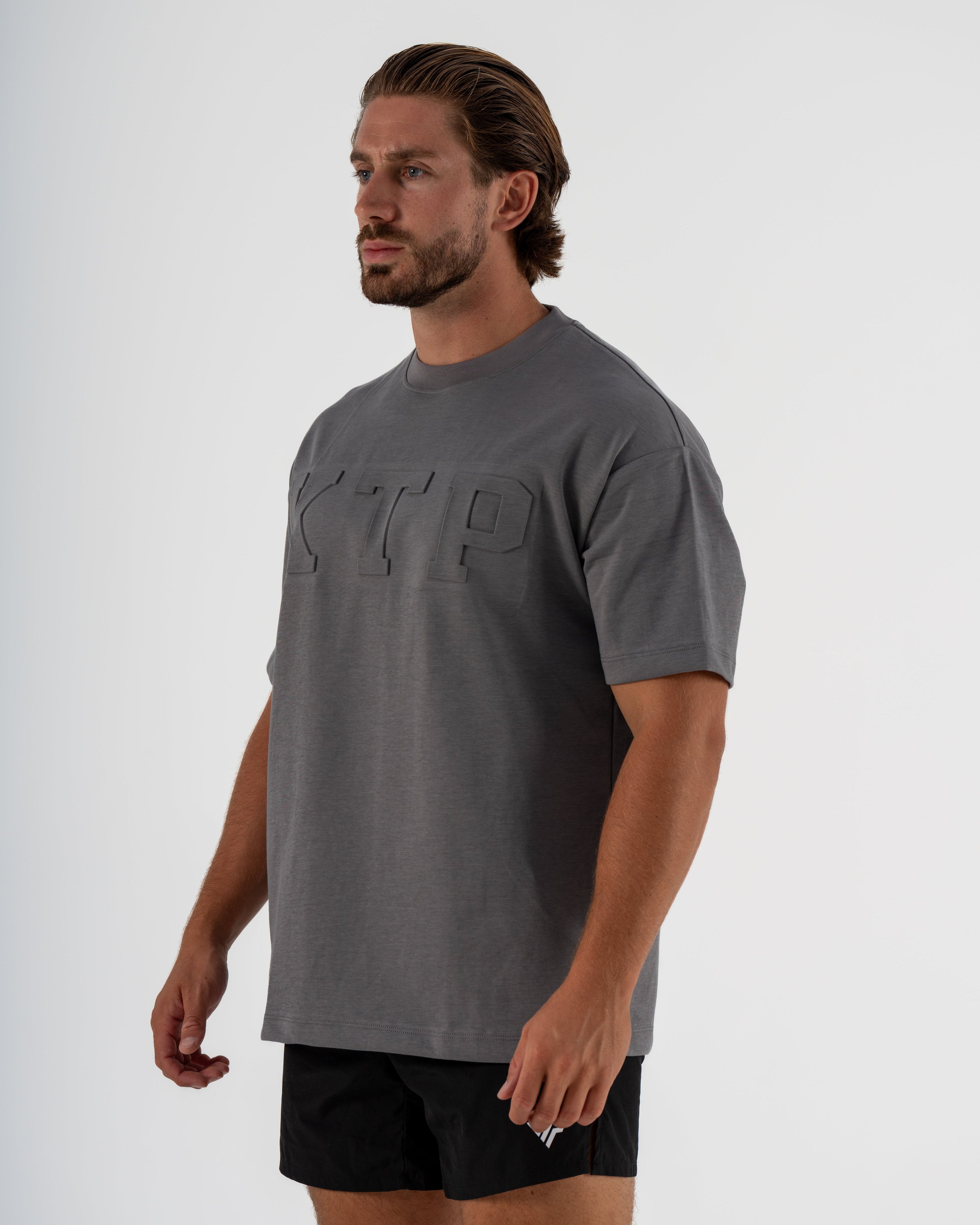 EMBOSSED KTP TEE 2 - CHARCOAL
