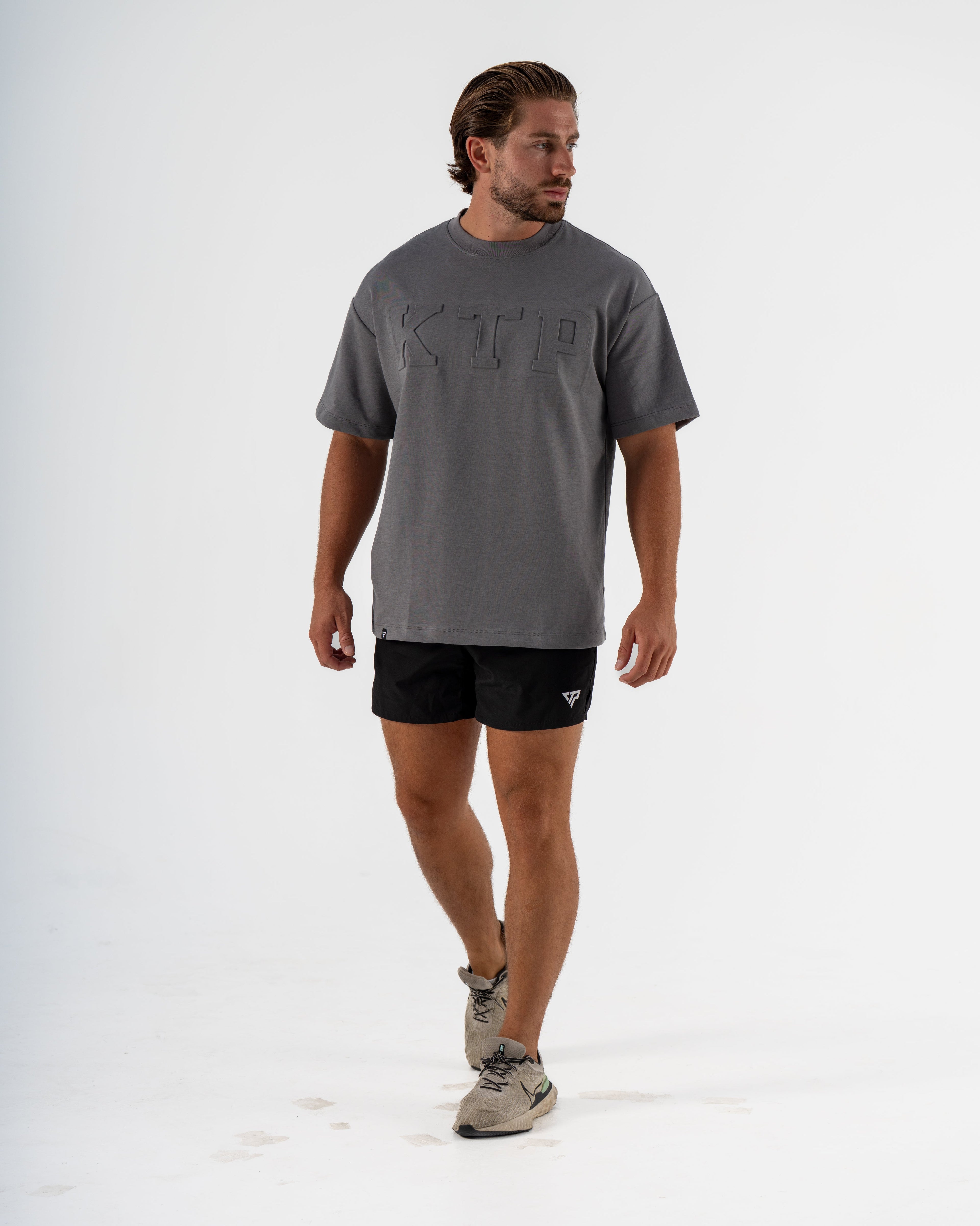 EMBOSSED KTP TEE 2 - CHARCOAL