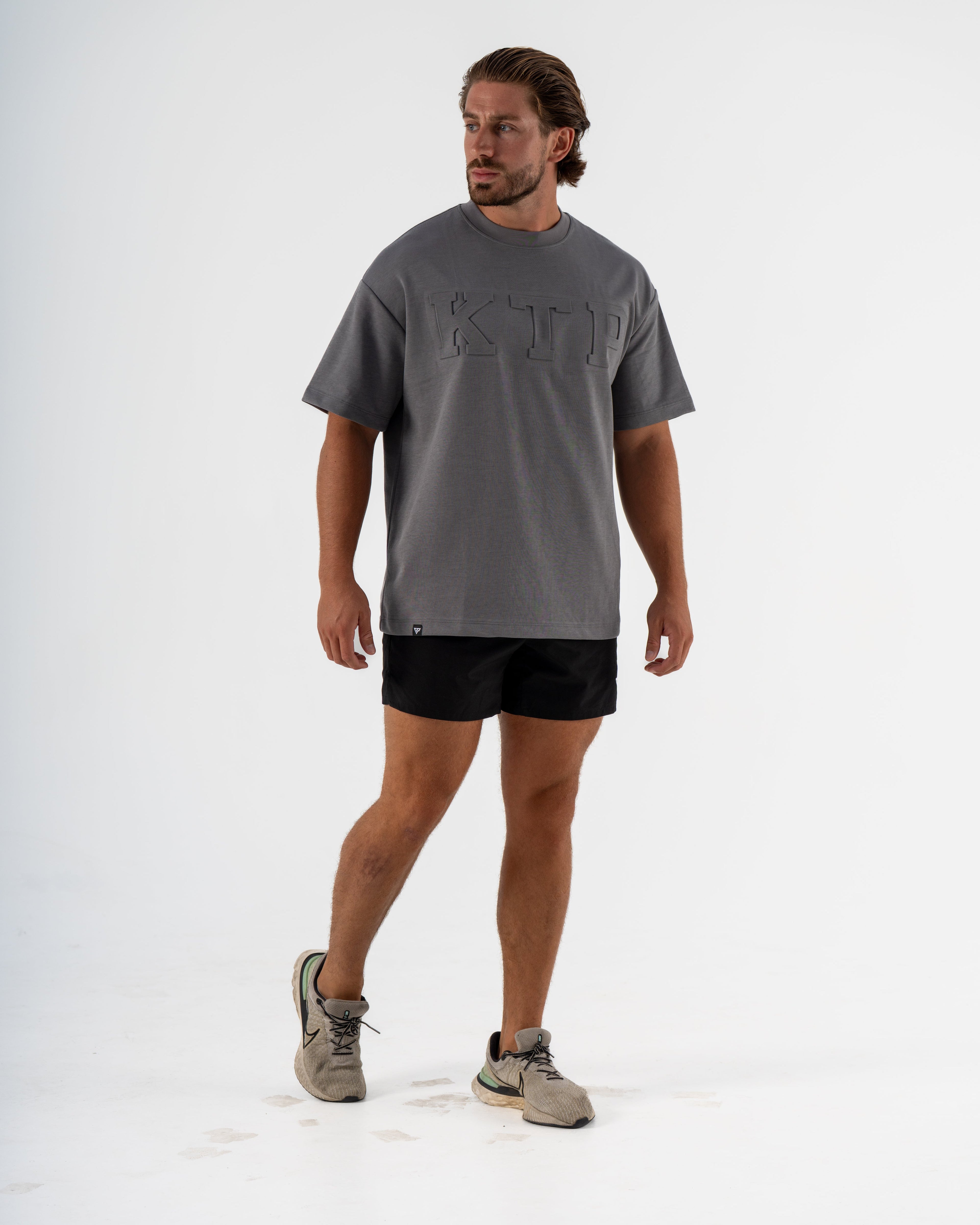 EMBOSSED KTP TEE 2 - CHARCOAL