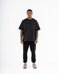 KTP MEN'S EMBOSSED TEE - BLACK